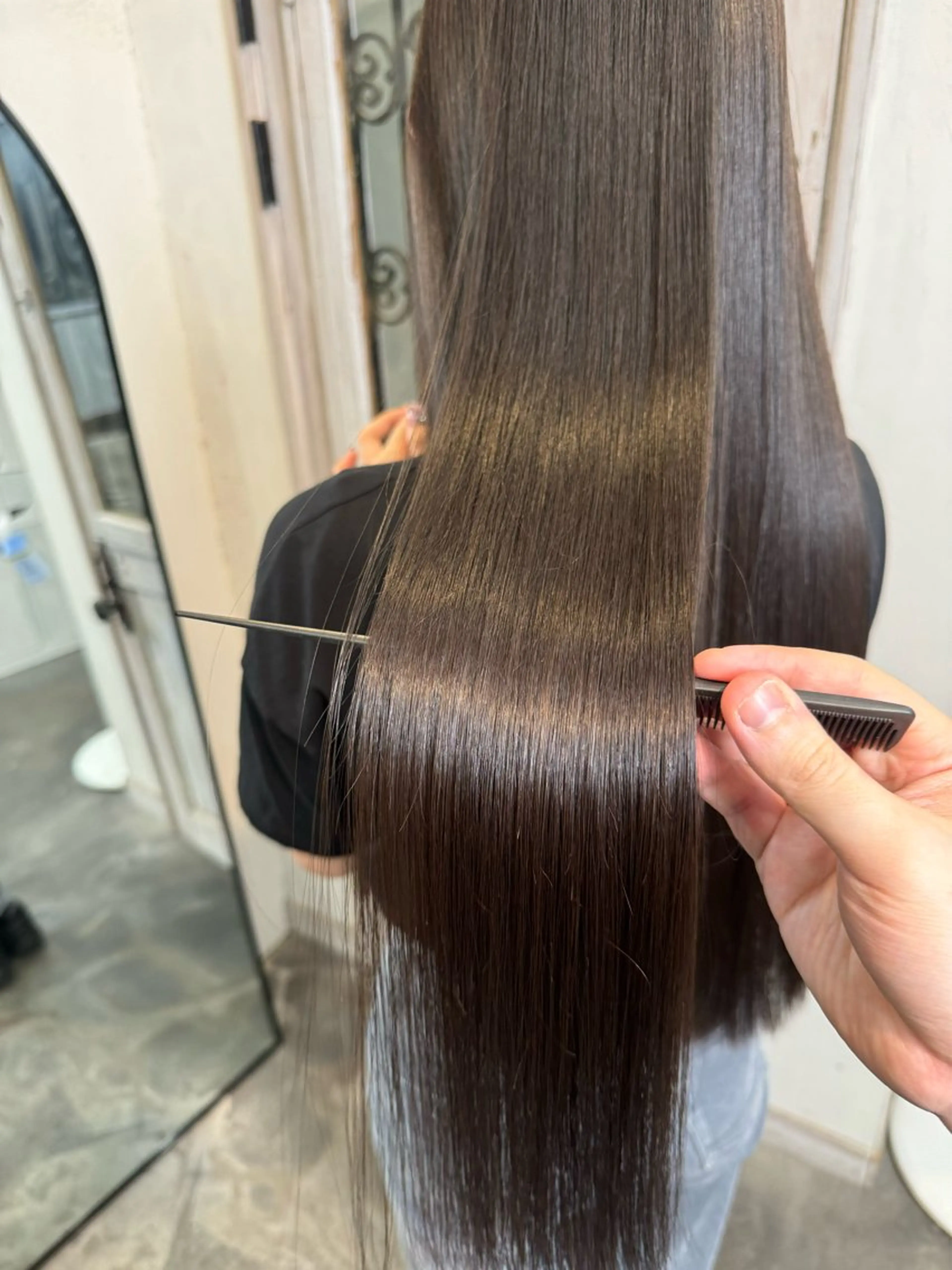 【✨佐々木イチオシ✨】縮毛矯正＋最上級髪質改善トリートメント＋カットの写真