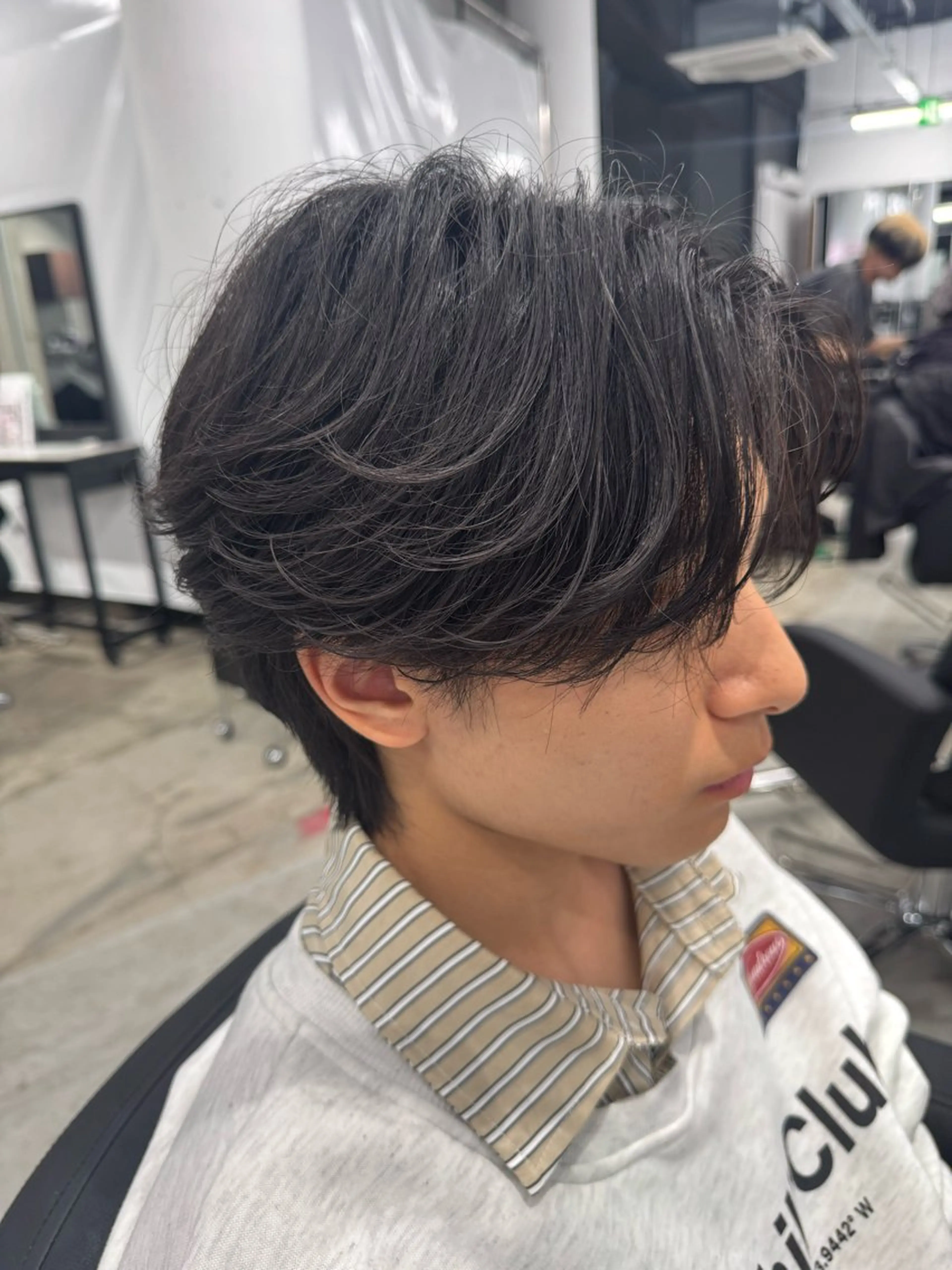 パーマ メンズ フェザーパーマ メンズパーマ ニュアンスパーマ メンズヘア Hikaruのヘアスタイル