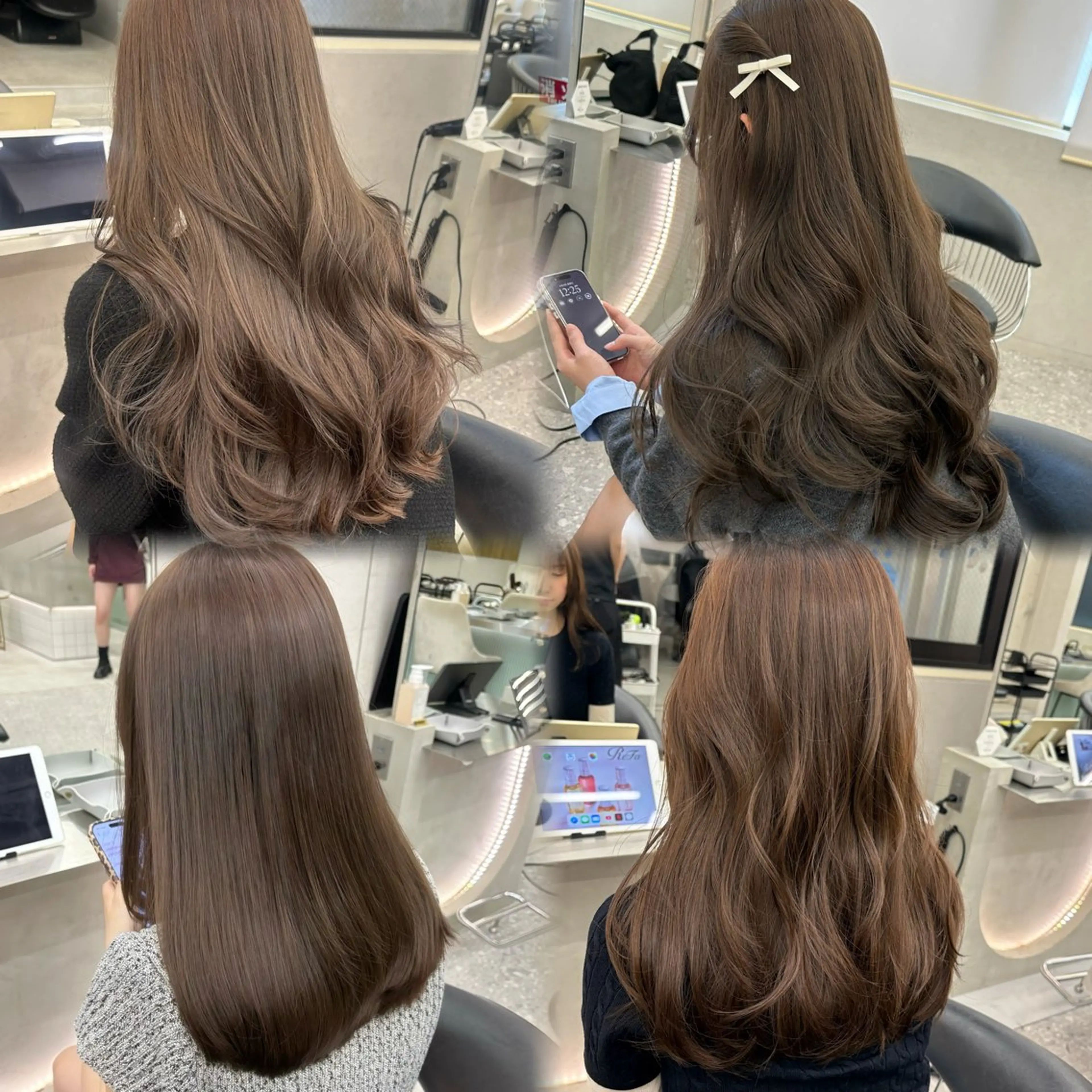 セミロング カラー ヘアアレンジ カット ヘアカラー fumika🎀 ベージュのヘアスタイル