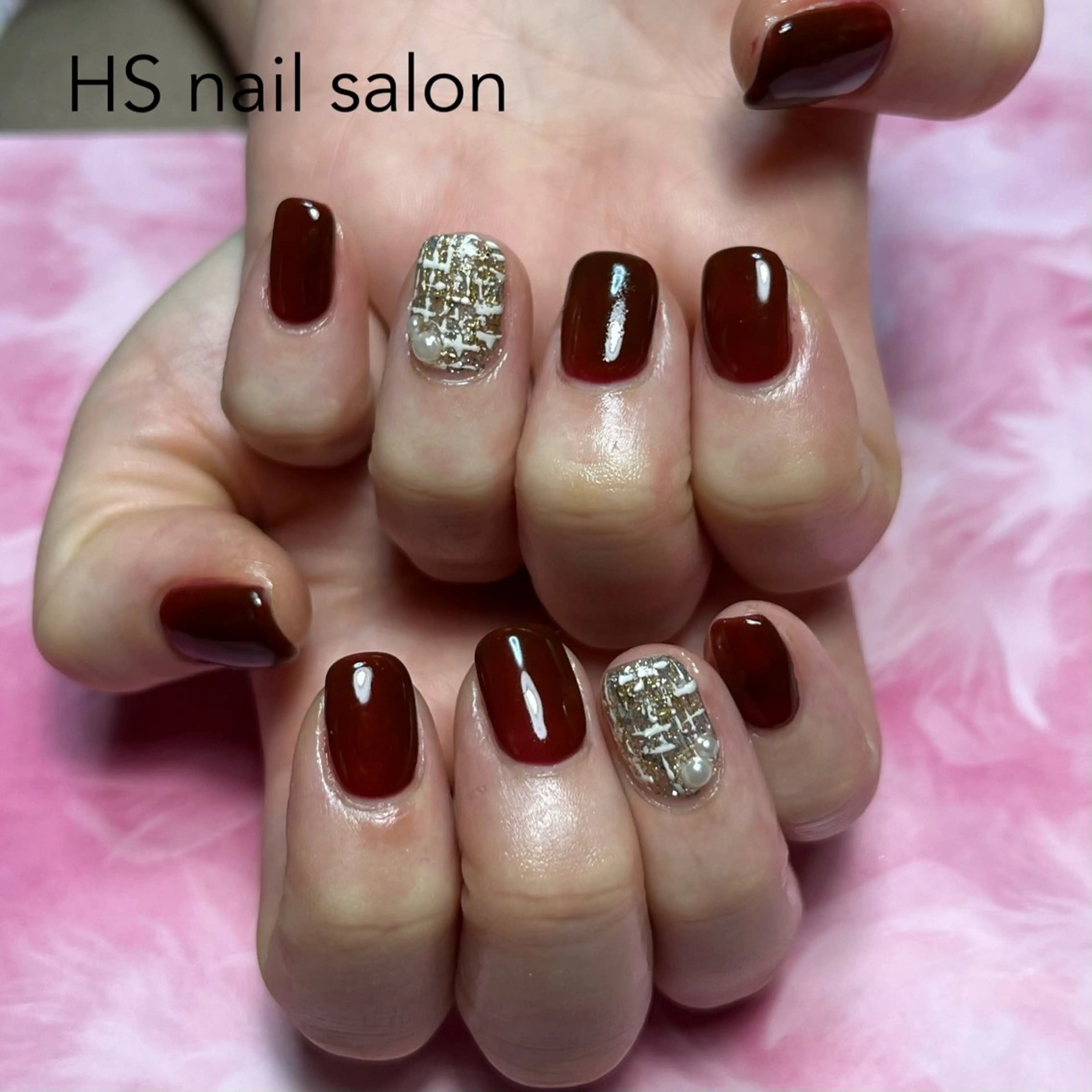 ショート ハンドネイル hs nail salonのネイルデザイン