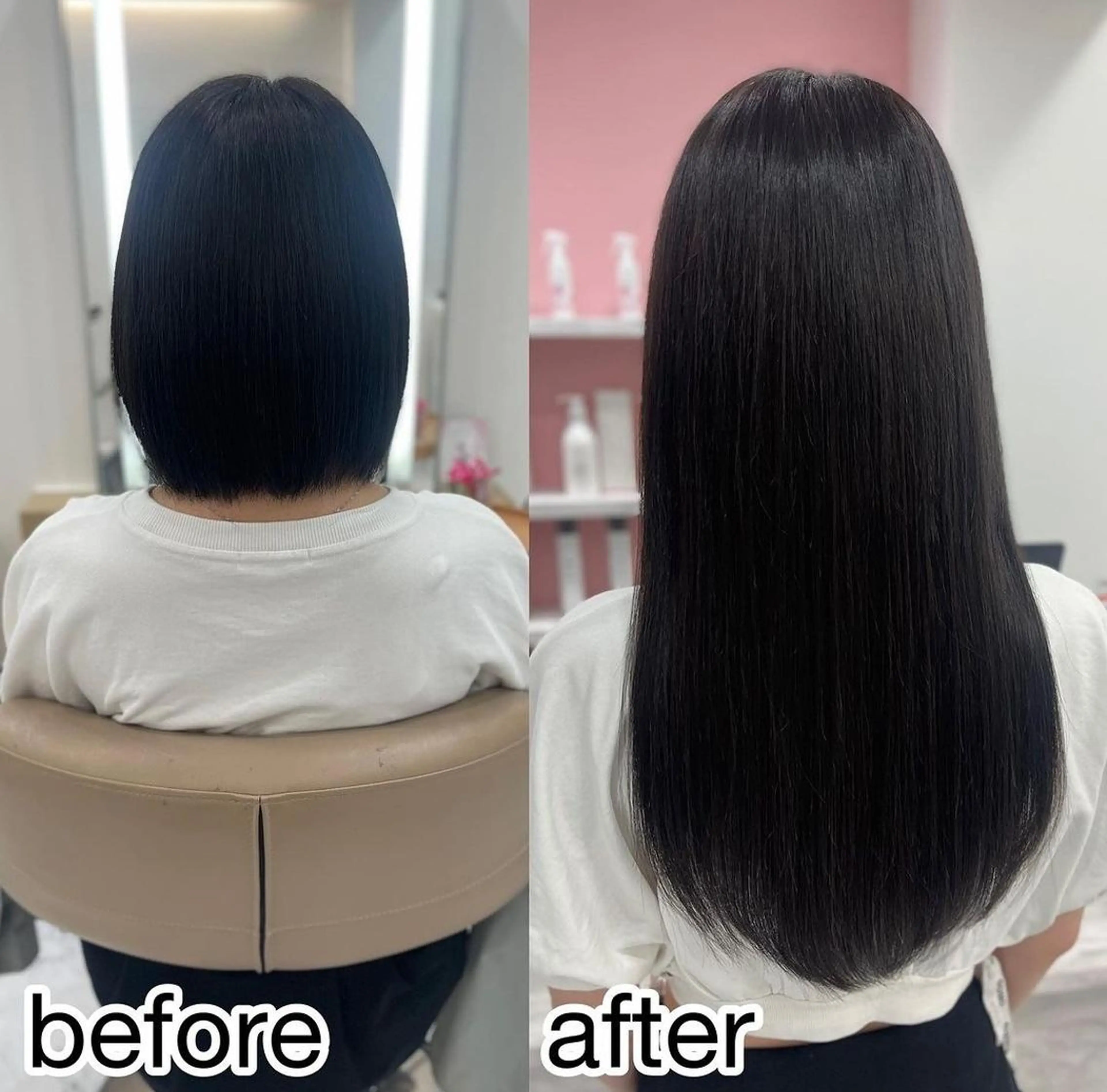 カラー セミロング 桃屋 桃屋のヘアスタイル