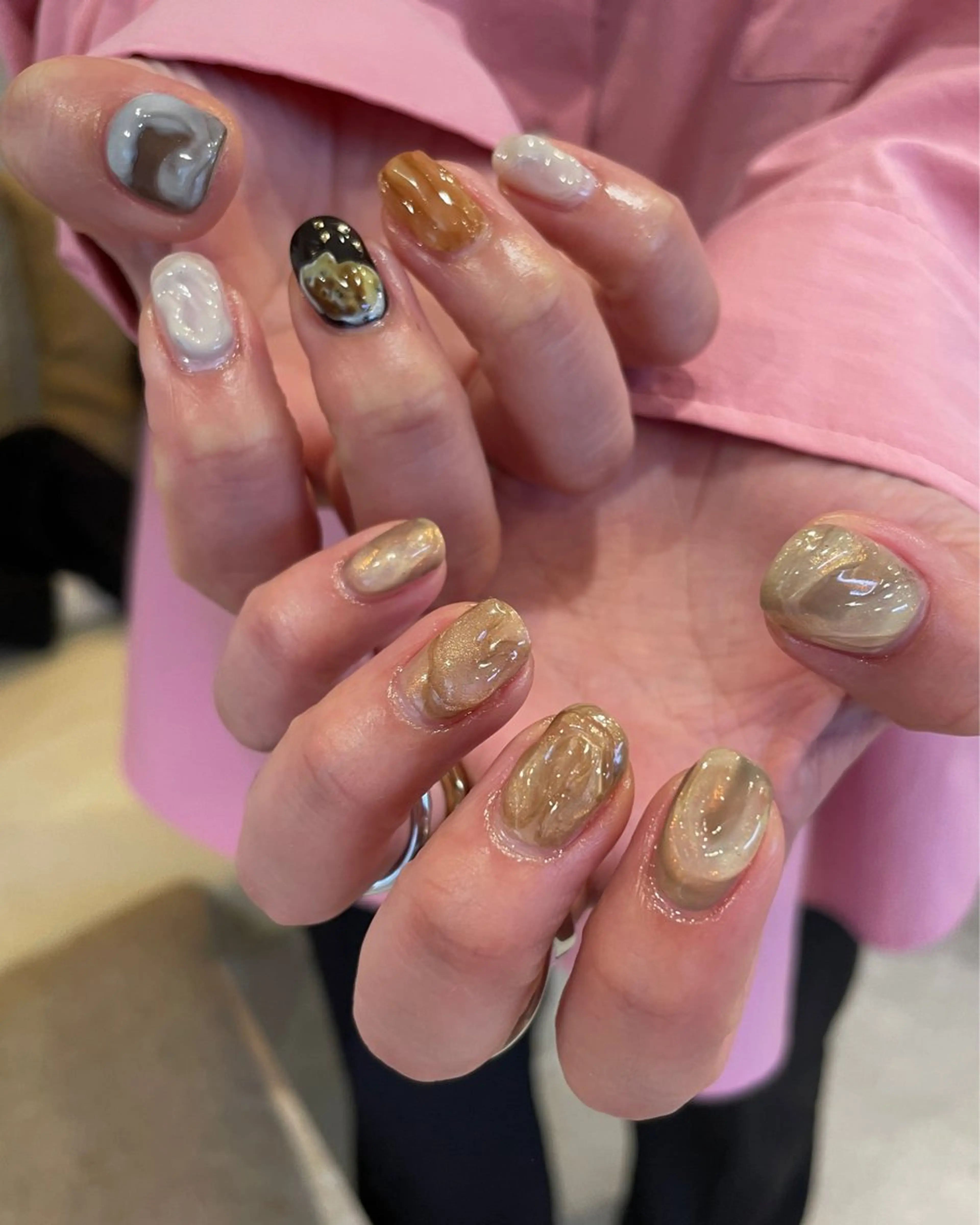 ネイル ハンドネイル "achoe" コエ HARUNAのネイルデザイン