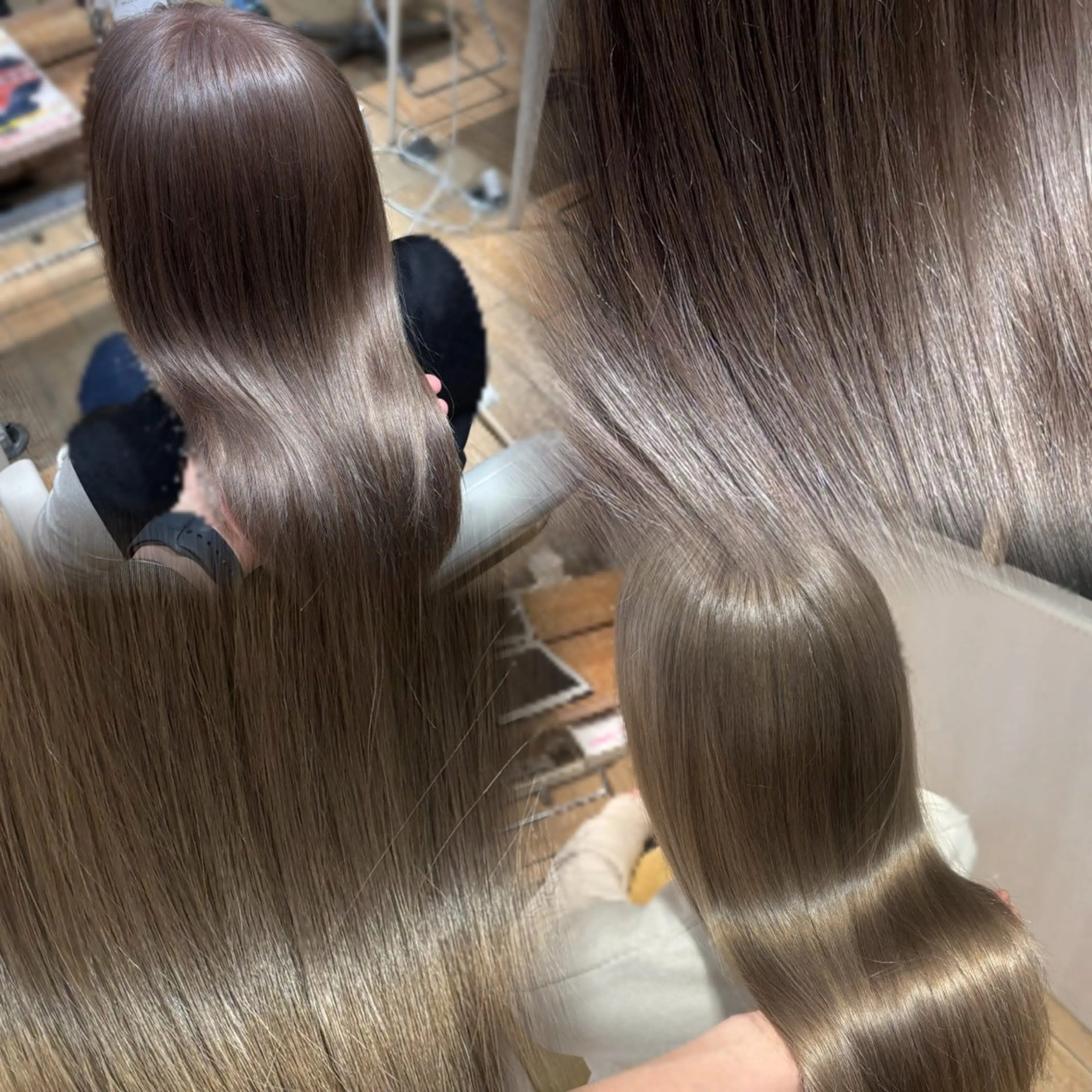 カラー ヘアカラー トリートメント 髪質改善🍯/透明感 カラー/MANARUのヘアスタイル