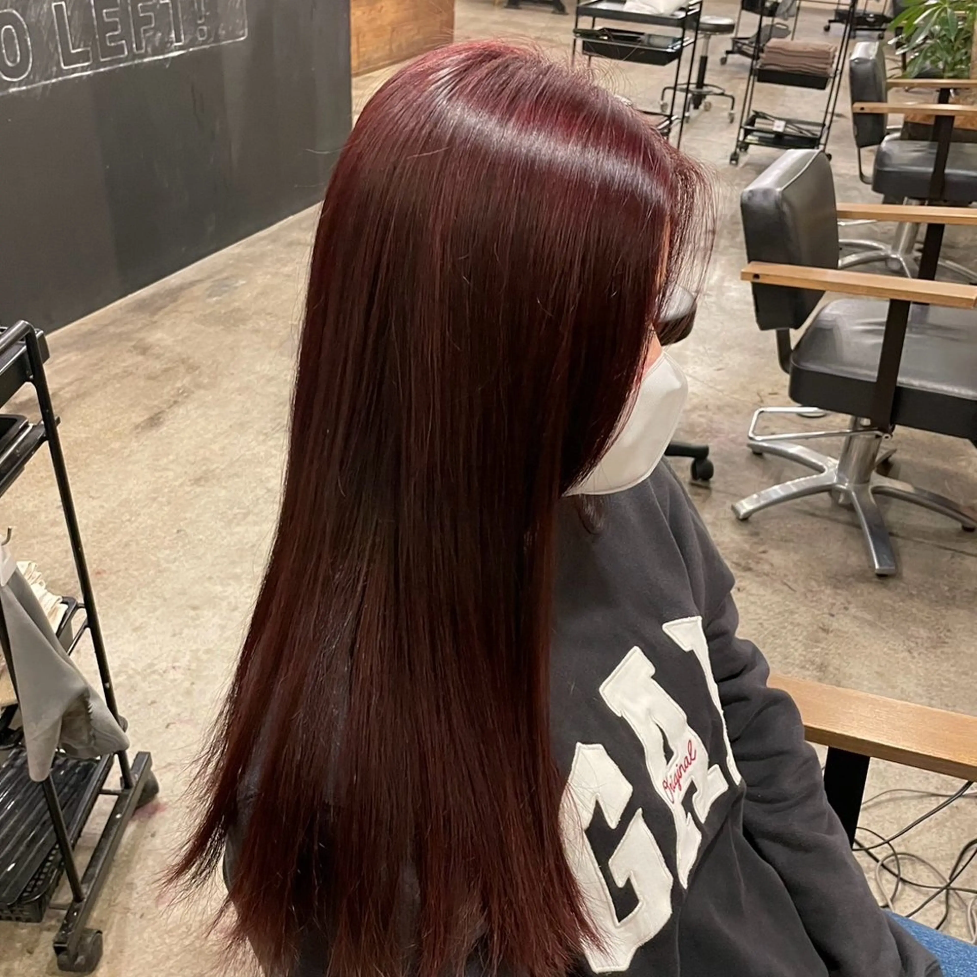 🫐ダブルカラー➕✨超音波トリートメント✨🫐(ブリーチなし)の写真