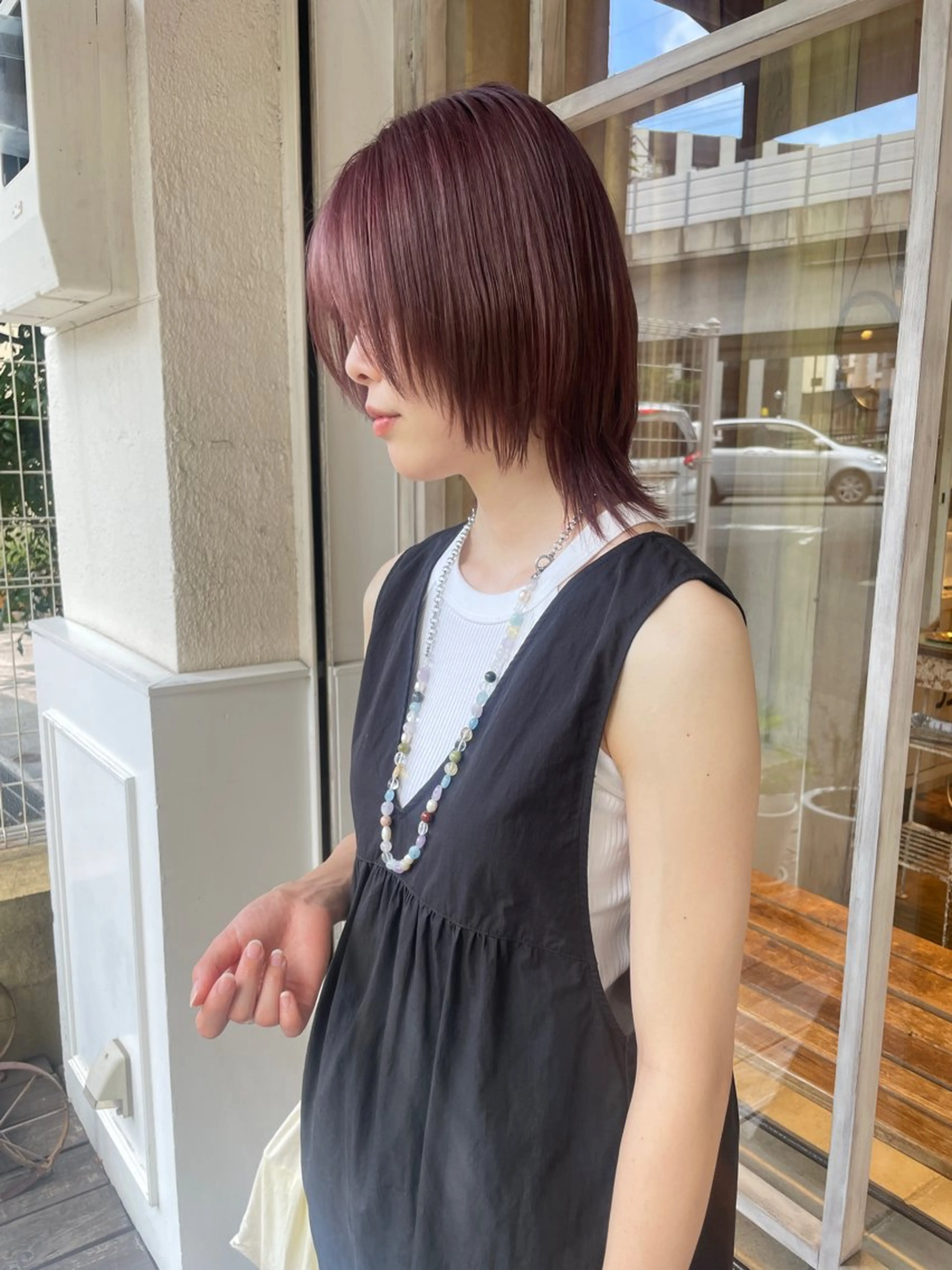 ミディアム カラー 🙃 透明感カラー/ボブのヘアスタイル