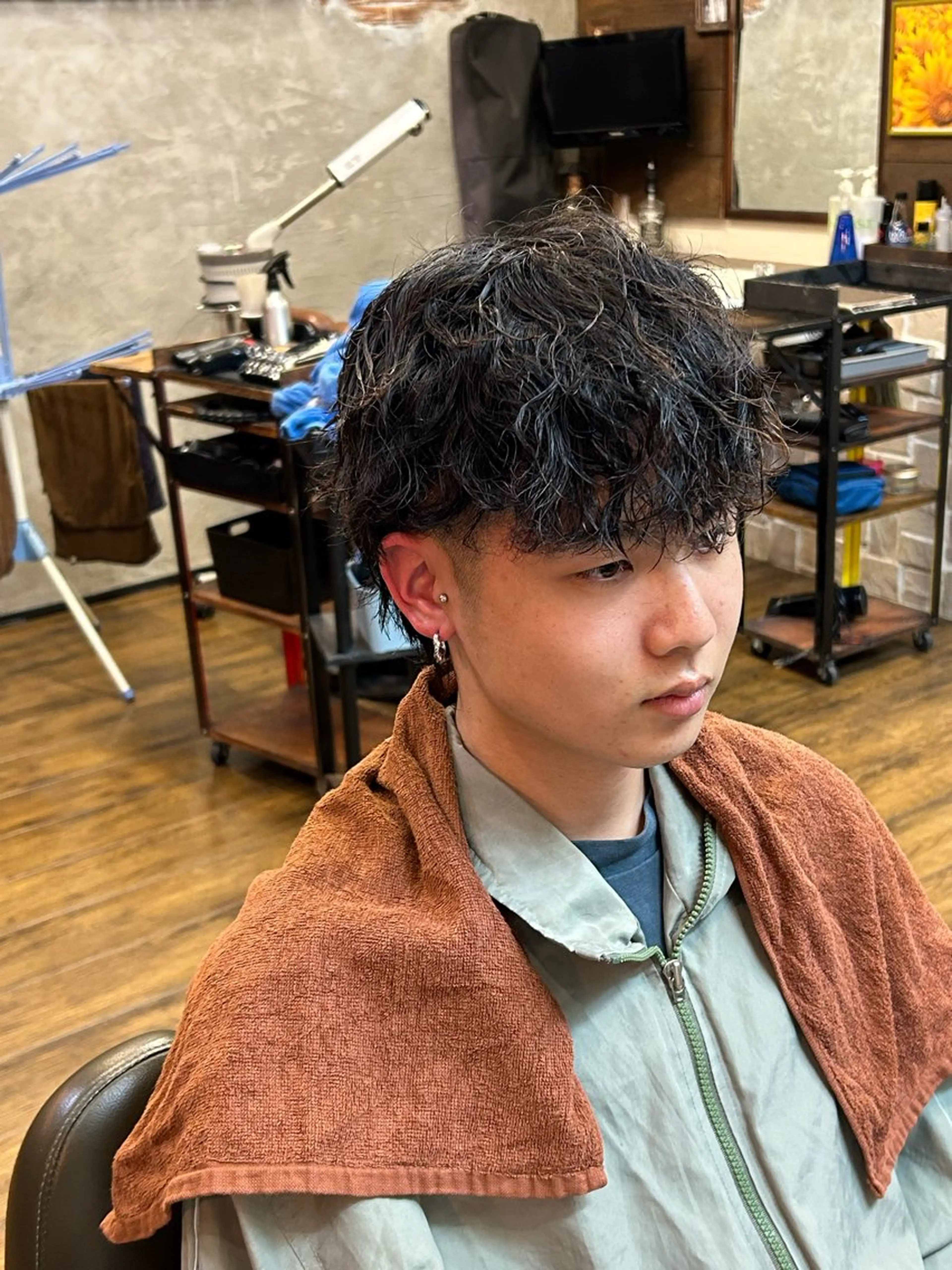 ショート パーマ メンズ マッシュ メンズパーマ ナイルプラス ヨウのヘアスタイル