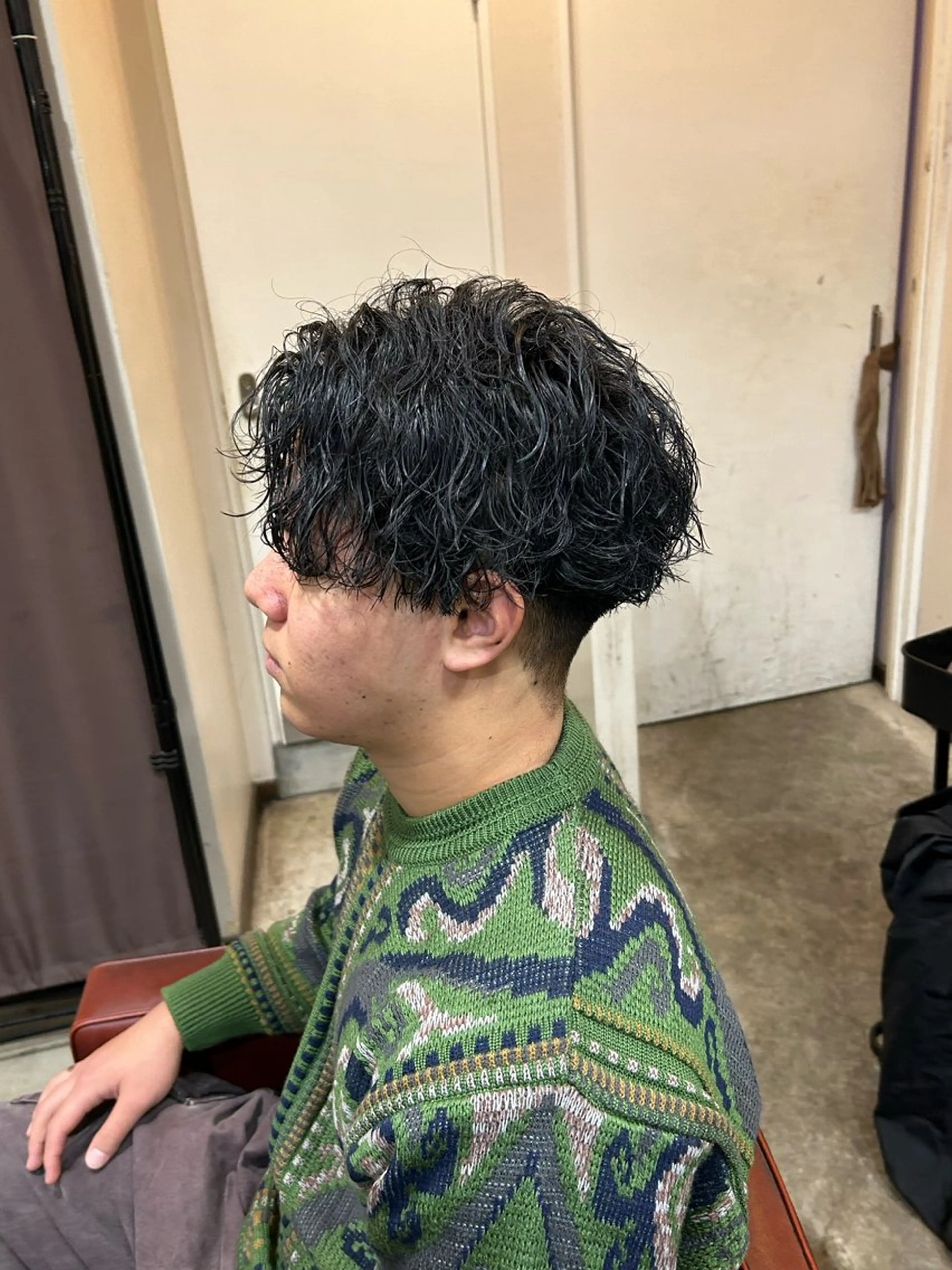 ショート カラー パーマ メンズ キッズ 横浜メンズ特化／ ‪🔥Ryoma🔥のヘアスタイル