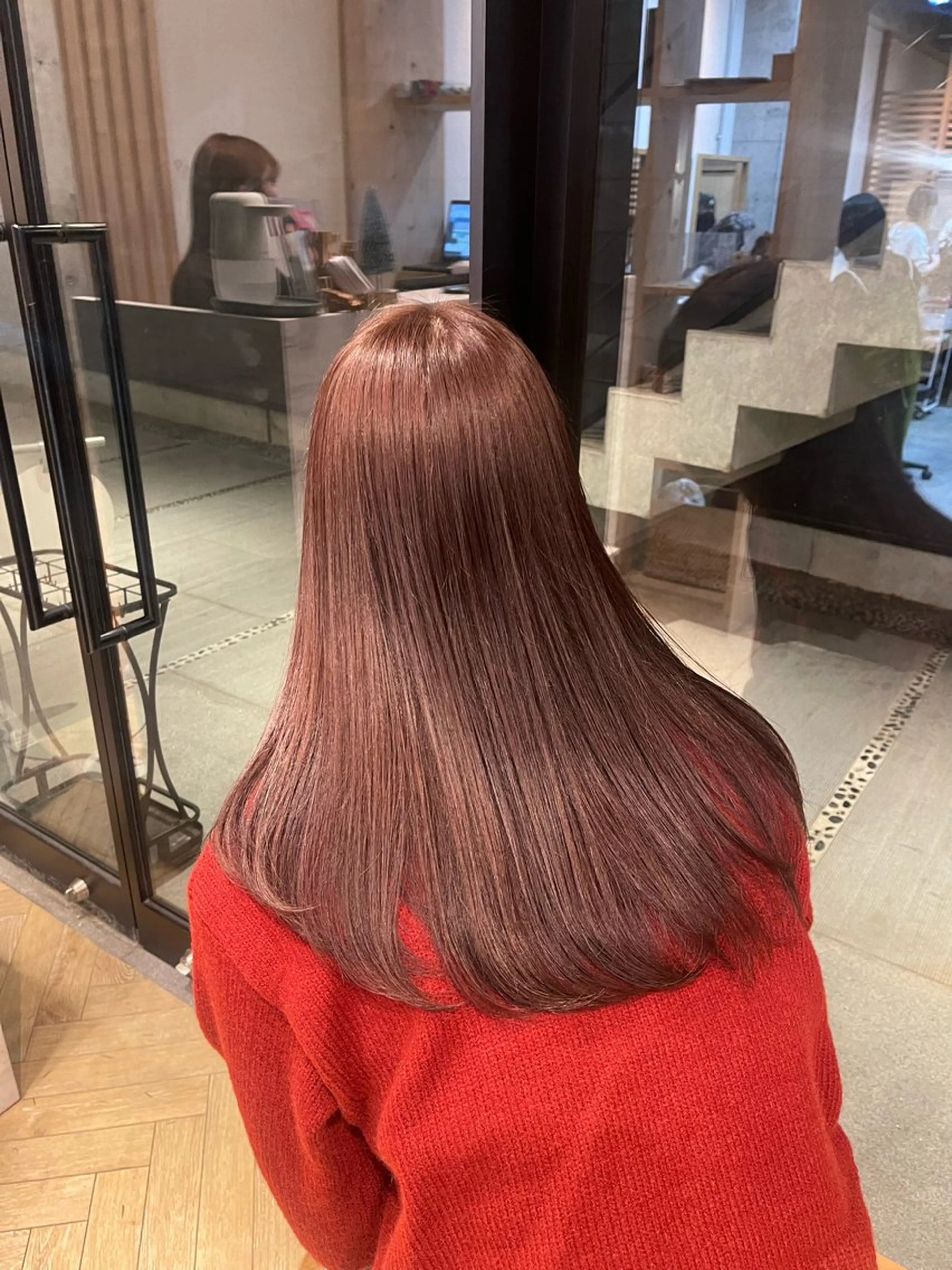 セミロング カラー 愛莉/ラベンダー/ ベージュ/ブラウンのヘアスタイル