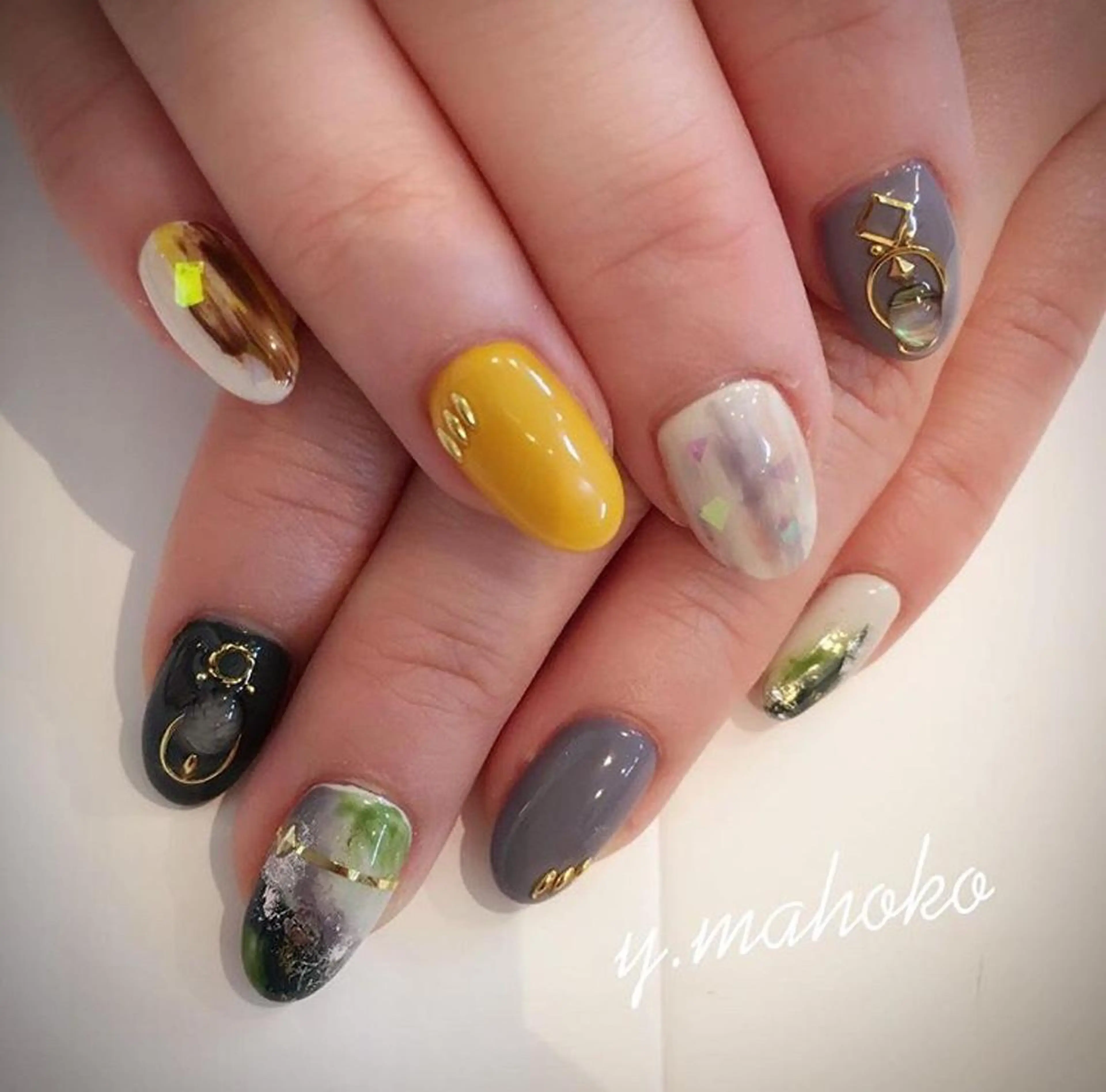 ネイル She nail studio 原宿所属・パラジェル有/ スカルプ/mahoのネイルデザイン