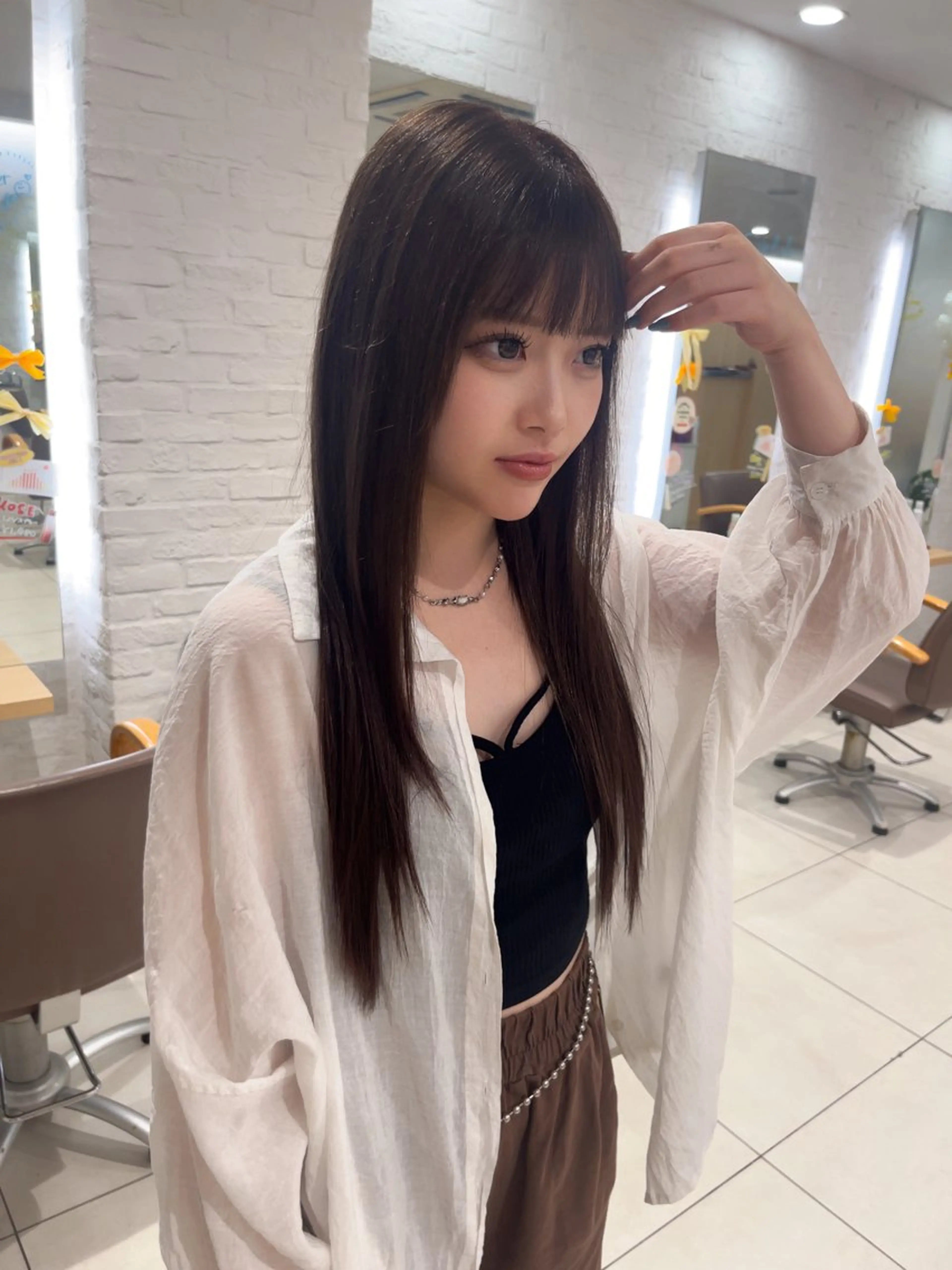 ロング カラー ベージュカラー ブラウンカラー 透明感カラー レイヤーカット 🍀透明感抜群🍀/ ハイトーンカラーのヘアスタイル