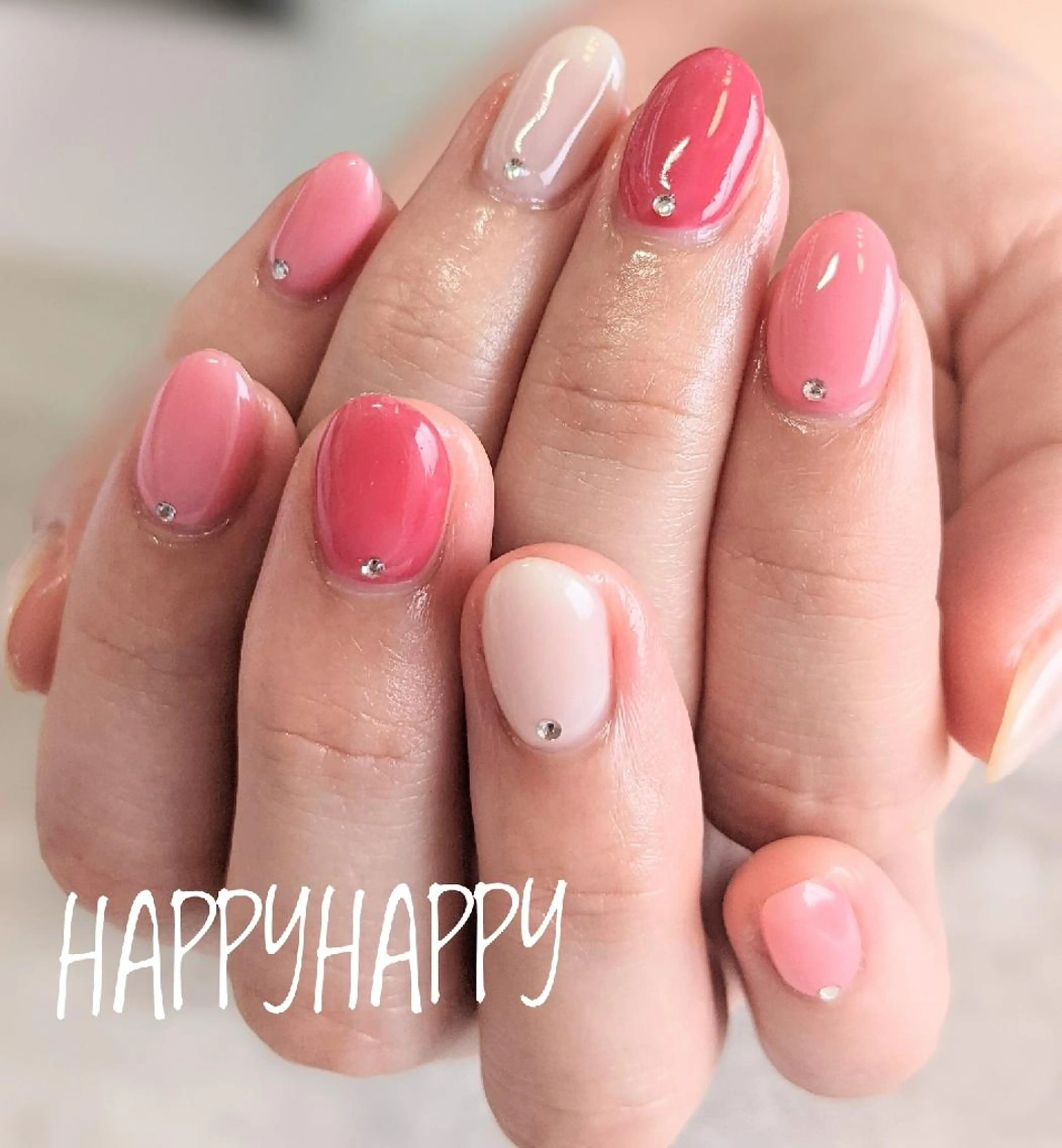 ネイル ワンカラーネイル HAPPY HAPPYのネイルデザイン