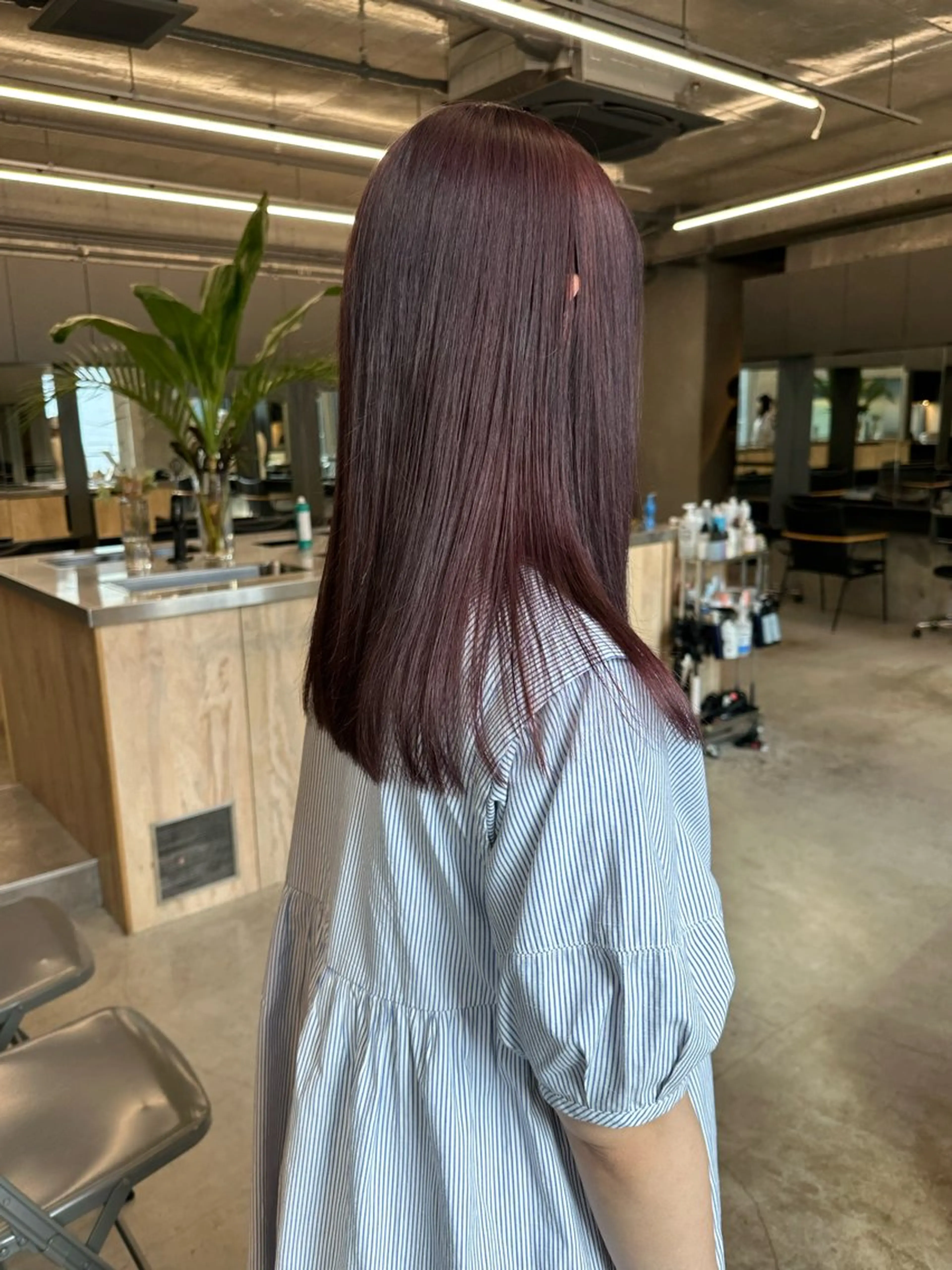 ミディアム カット ヘアカラー ボブ/似合わせカット /ニュアンスカラーのヘアスタイル