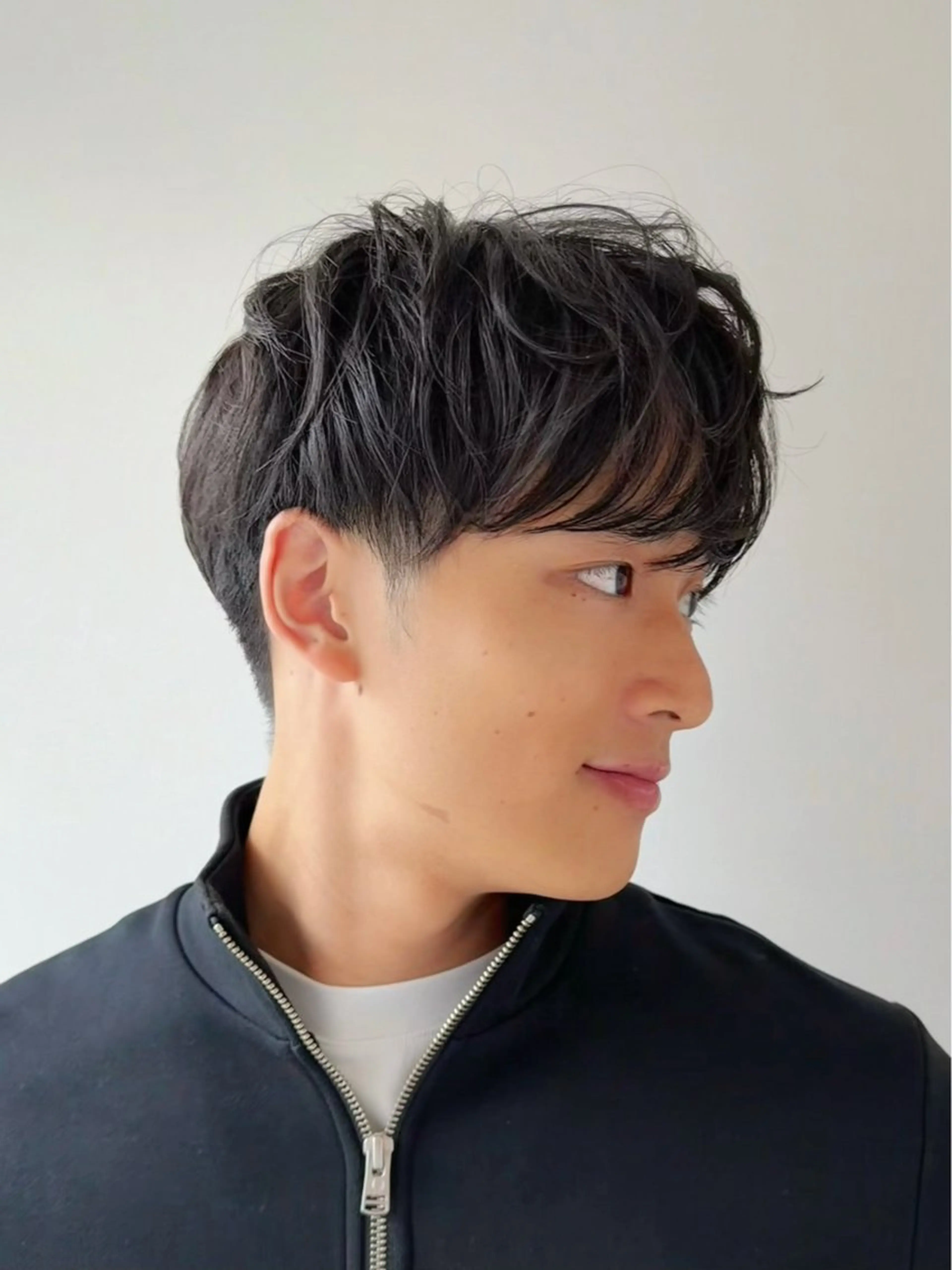 ショート パーマ メンズ マッシュ 刈り上げ ニュアンスパーマ カット パーマ トリートメント ニュアンスパーマ/ フェザーパーマ/平木のヘアスタイル