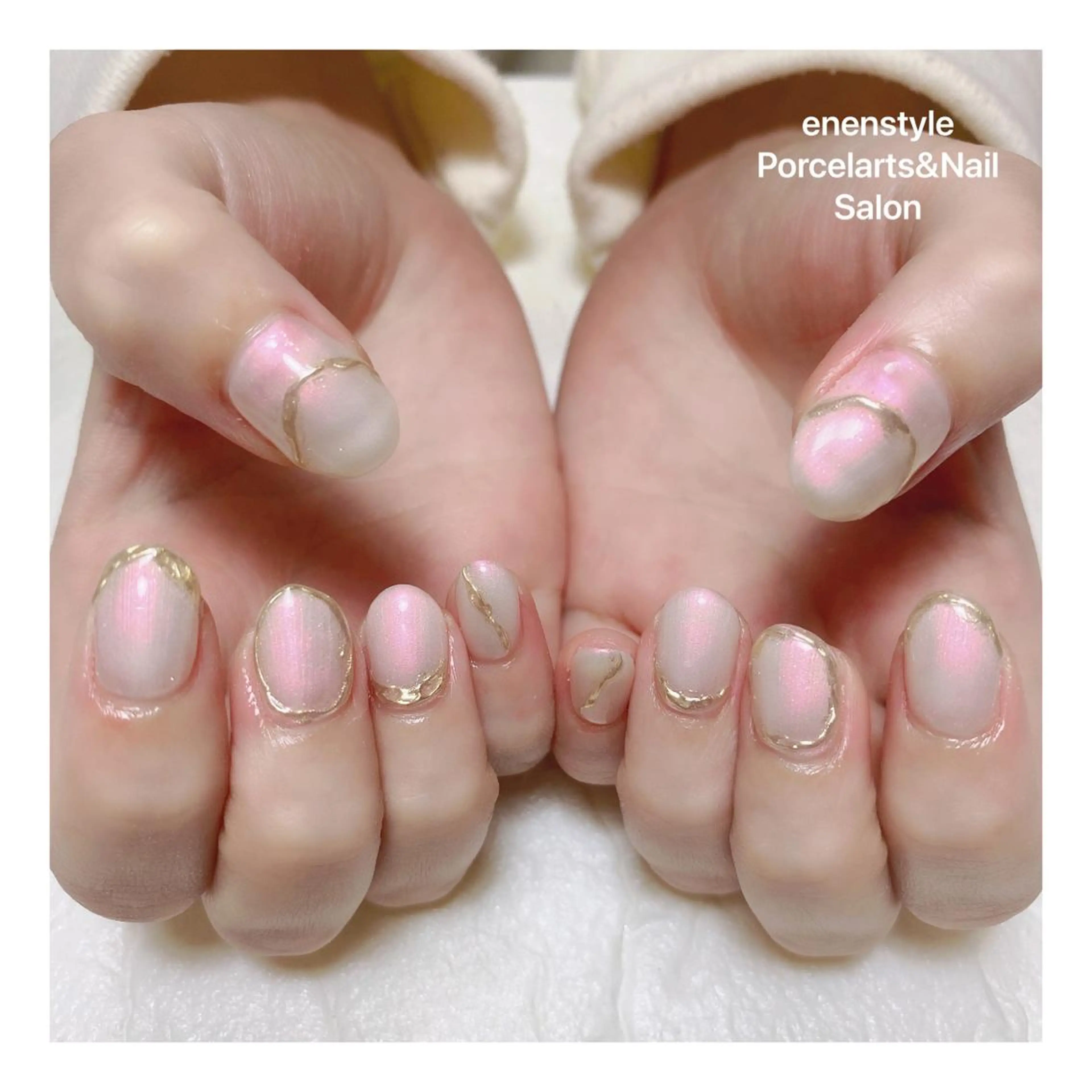 ミディアム ネイル ハンドネイル 👑enen style👑のネイルデザイン