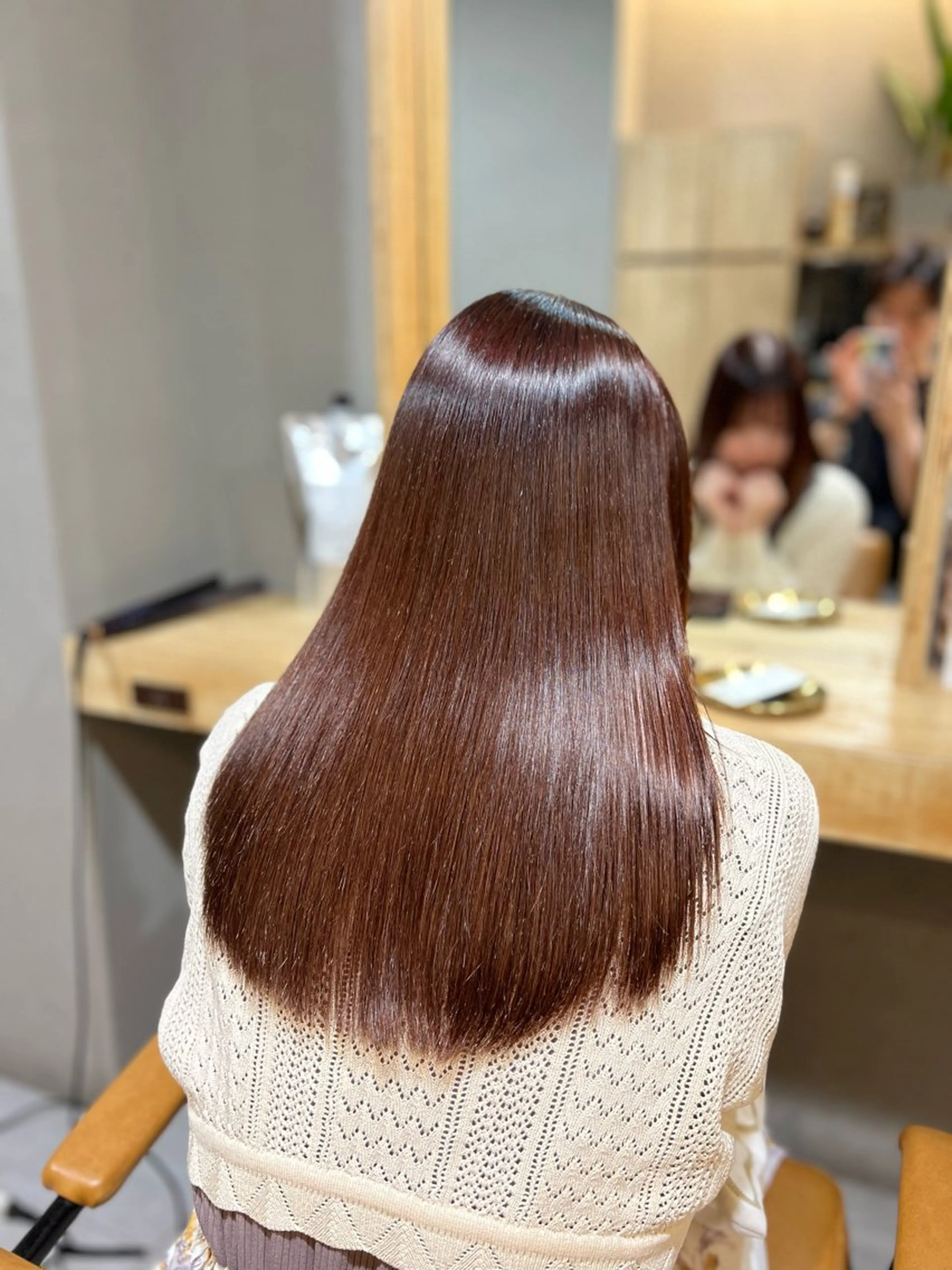 ロング 髪質改善 縮毛矯正 カット トリートメント 神戸ボブ✂️ ioe三宮/田 伸佳のヘアスタイル