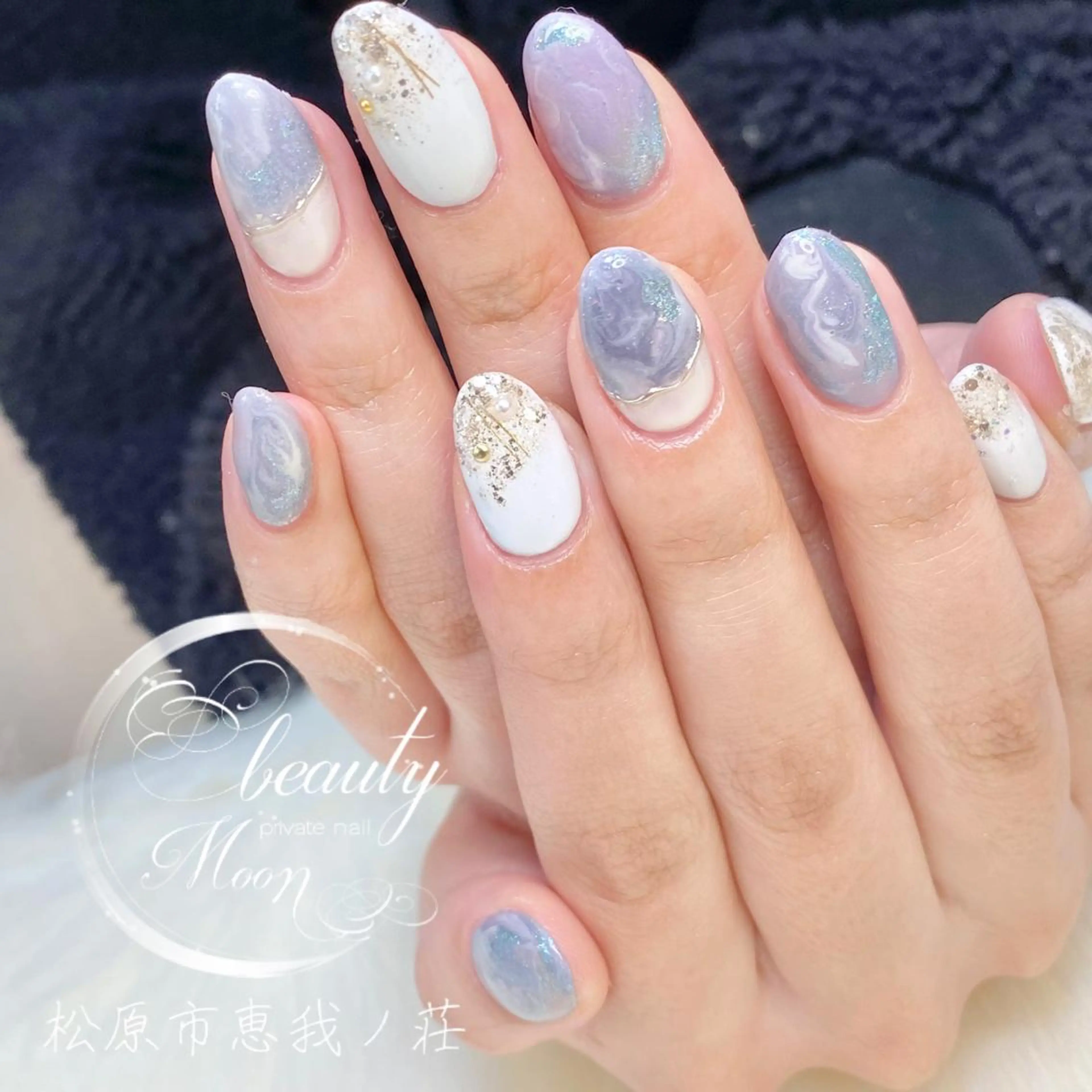 ネイル マグネットネイル beauty ☪︎moonのネイルデザイン