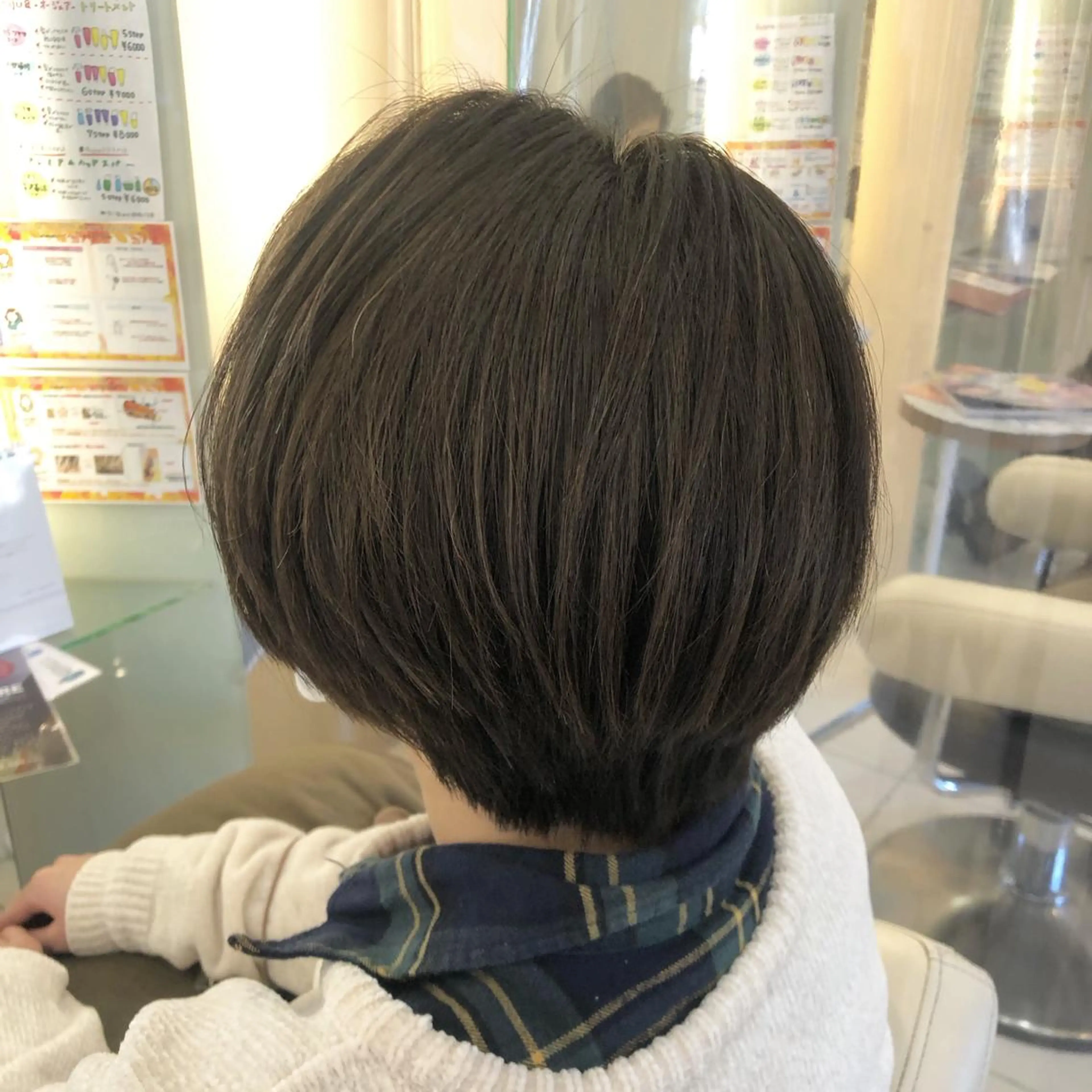 ショート 髪質改善 ショートヘア 縮毛矯正 トリートメント リリー /Men's/パーマのヘアスタイル