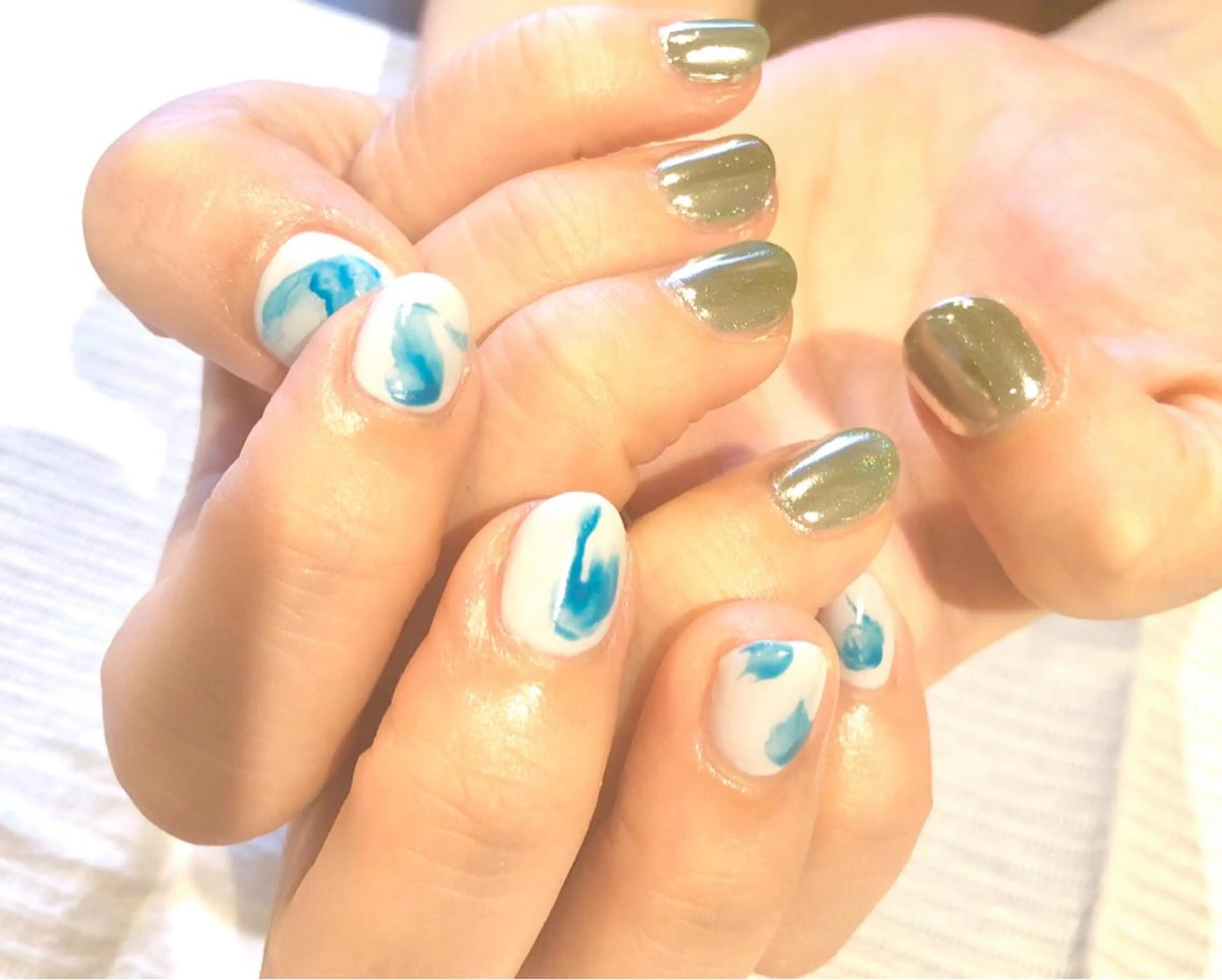 ネイル ミラーネイル TRAM-nail moriizumiのネイルデザイン