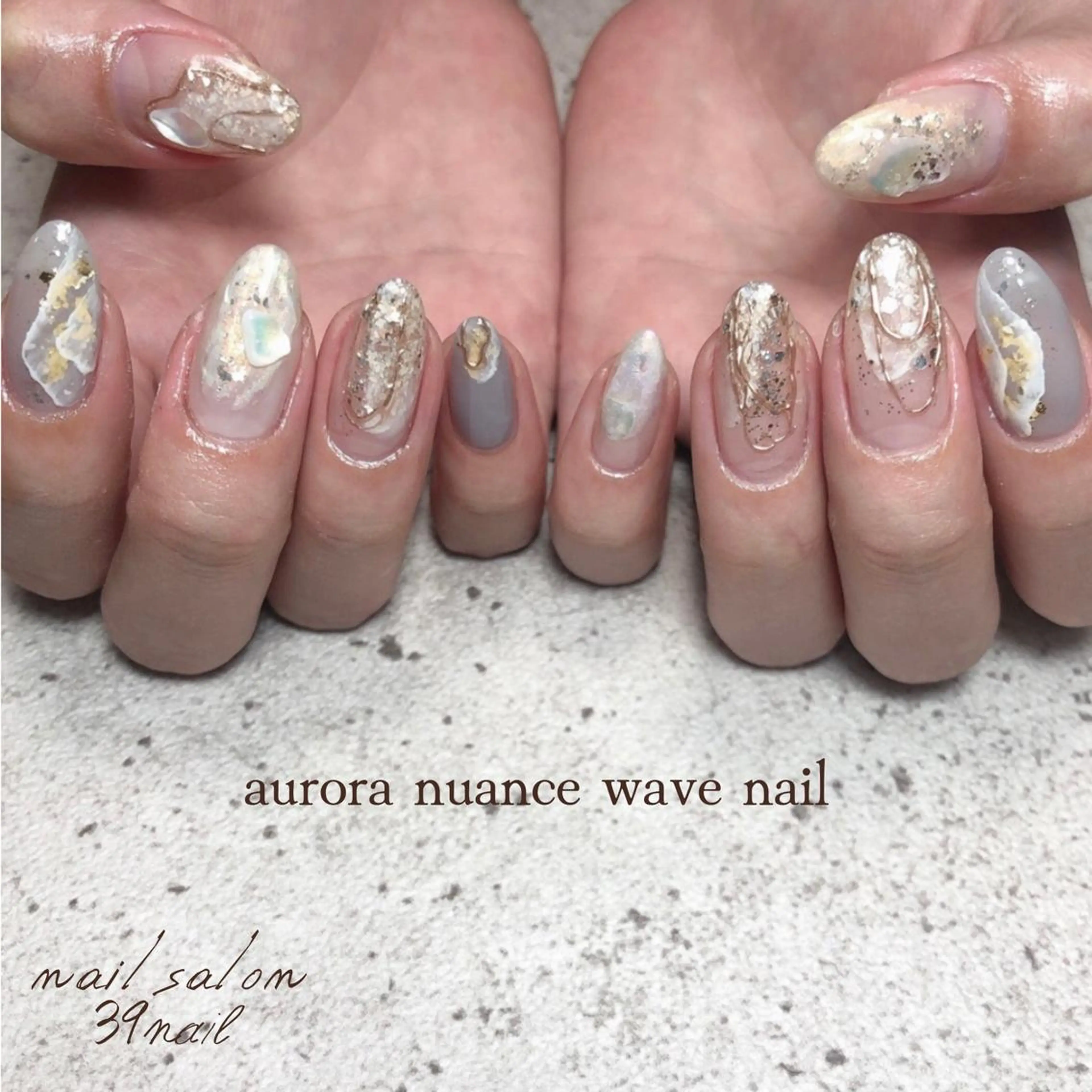 ミディアム ネイル ハンドネイル 京橋 【39nail】のネイルデザイン