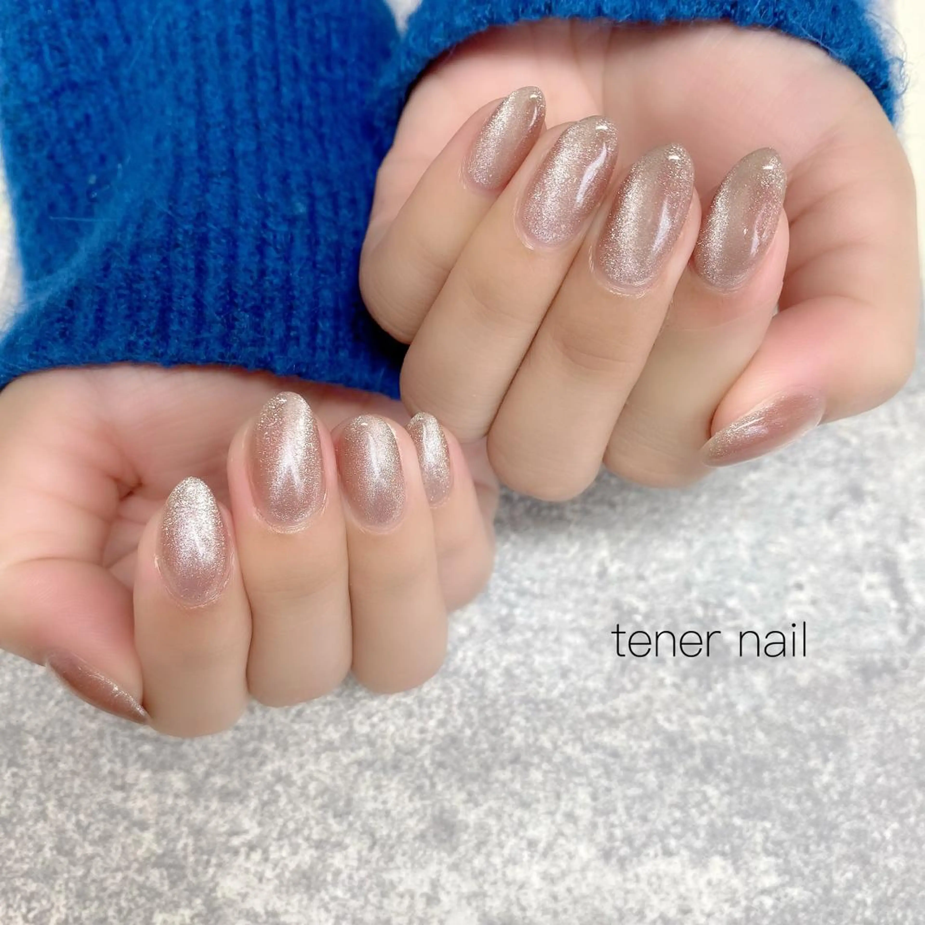 ネイル マグネットネイル マグネットワンカラー ワンカラーネイル テネルネイル tener nailのネイルデザイン