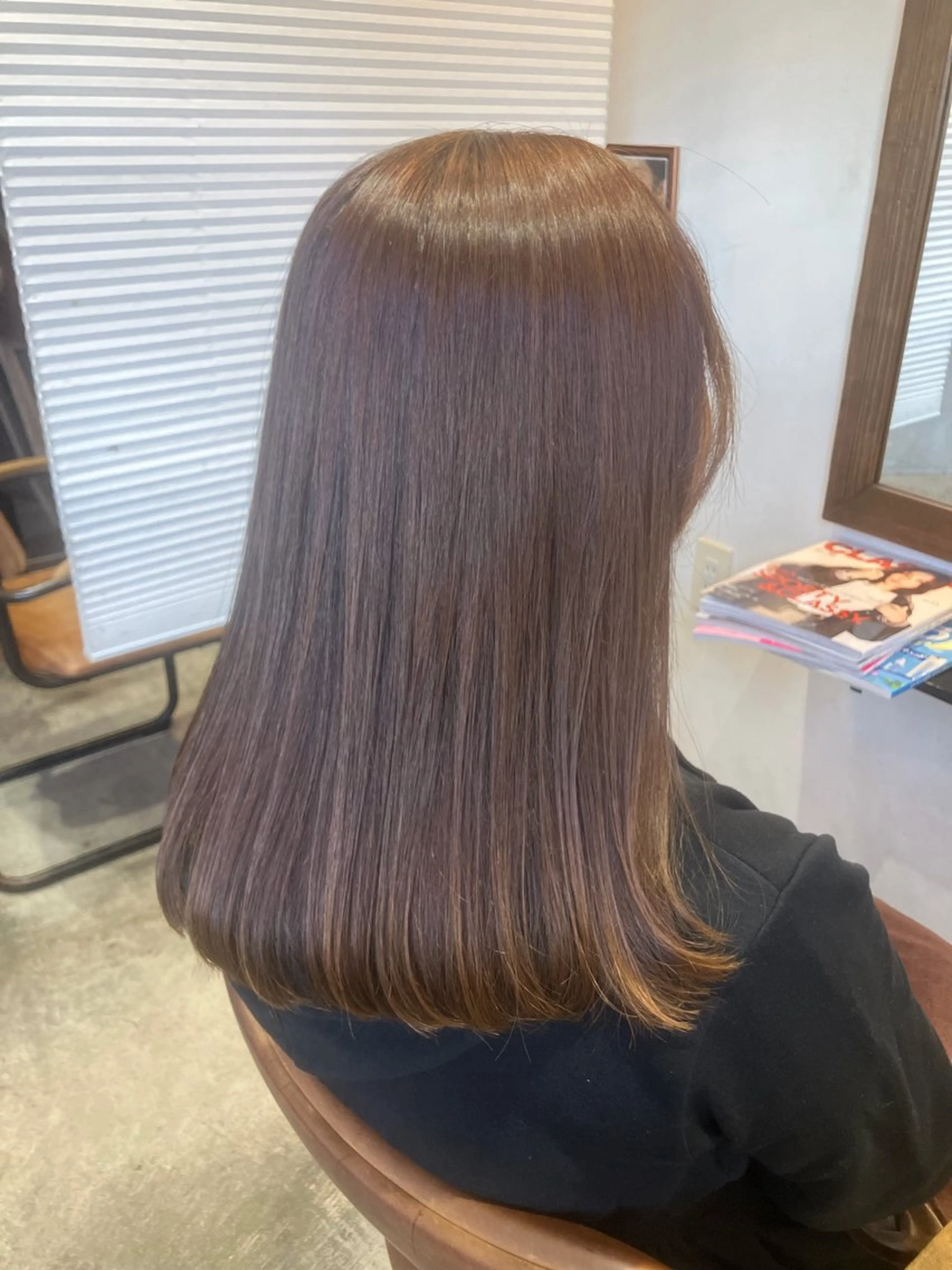 ロング 縮毛矯正 YUKI .のヘアスタイル