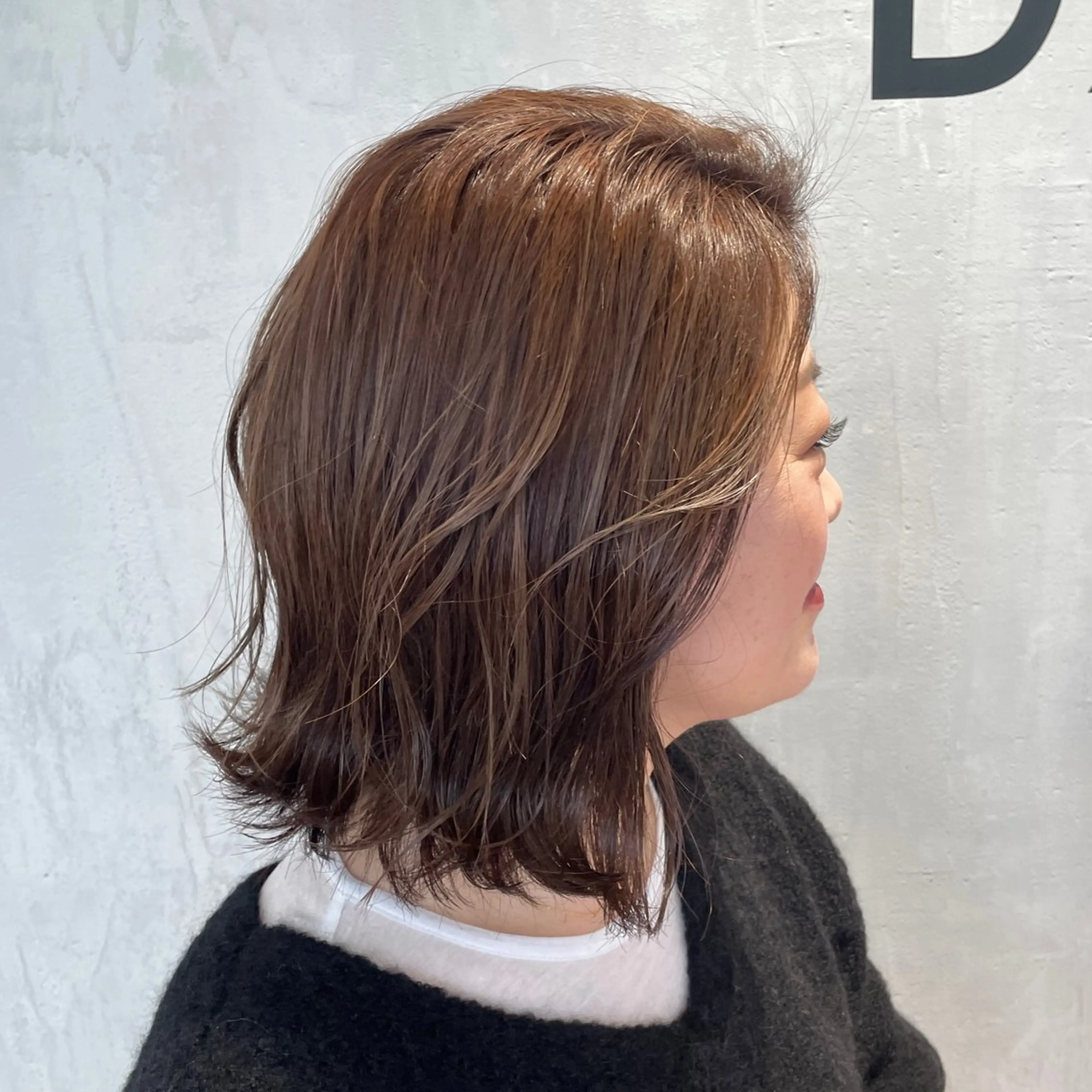 ミディアム カラー ハイライトカラー ハイライト カット ヘアカラー DX SHARE SALON所属・matka白髪ぼかし 大人ヘア/KEIKOのヘアスタイル