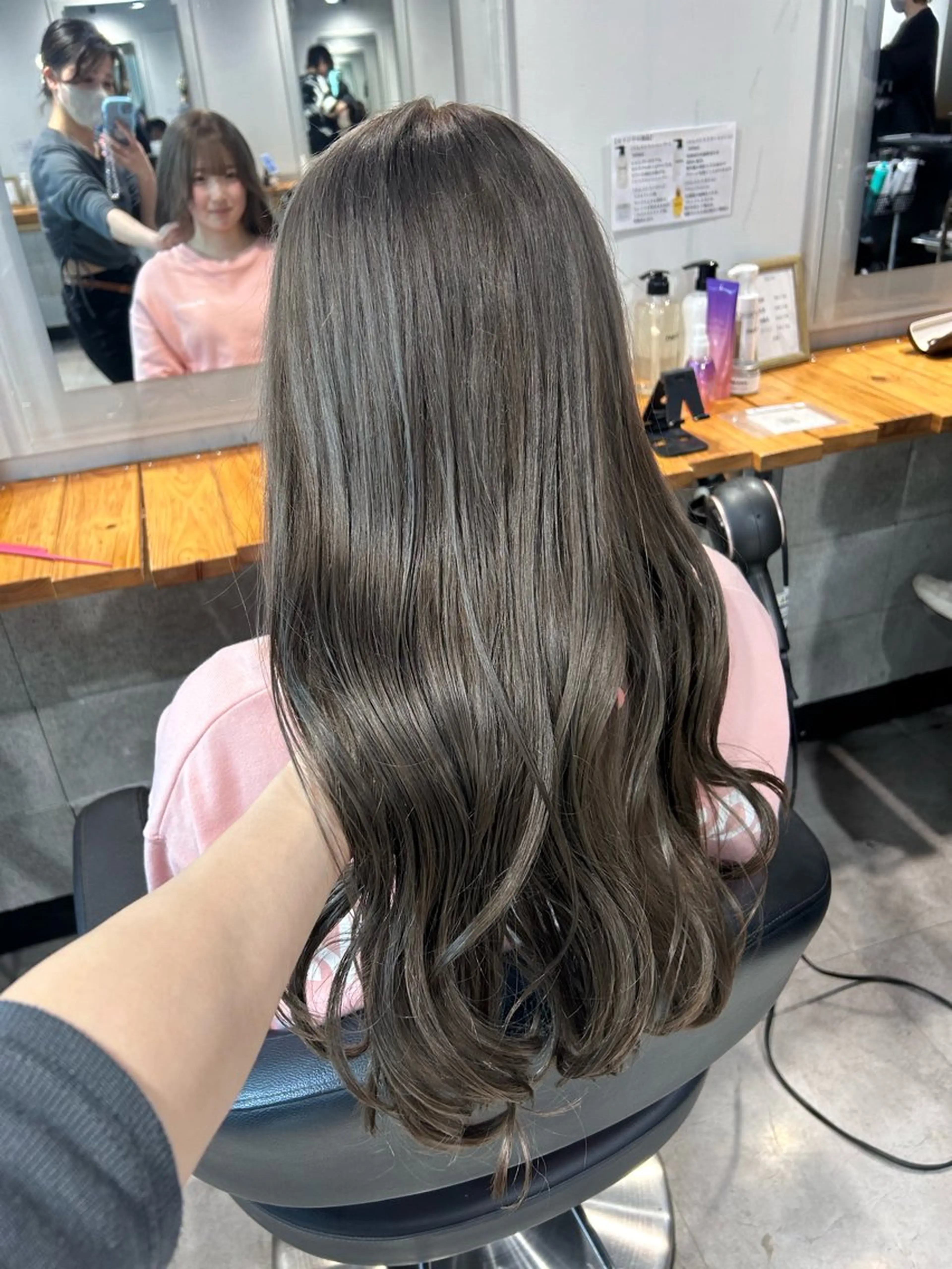 ロング ヘアカラー トリートメント ヘッドスパ レイヤーStyle 🪽菜々実のヘアスタイル
