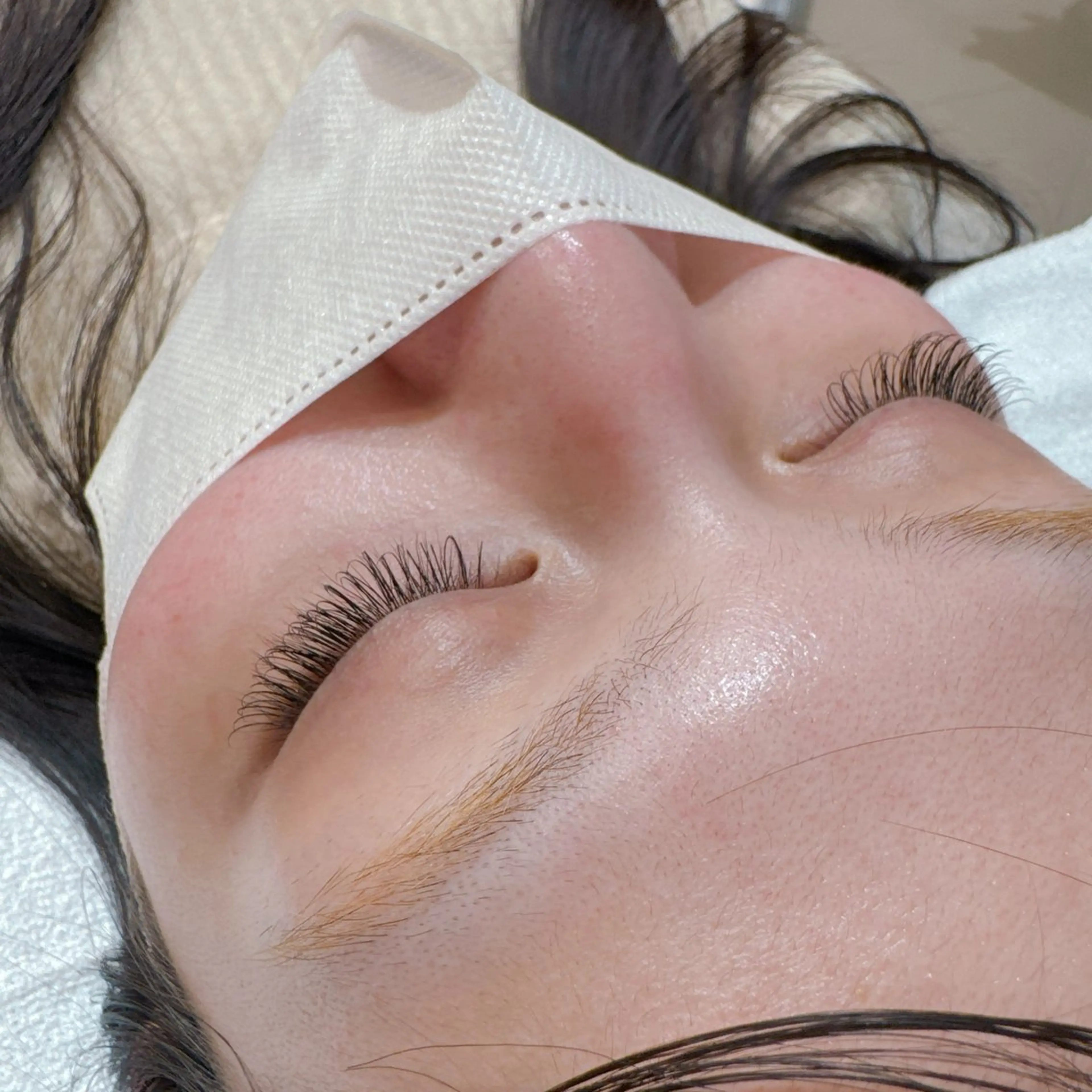 マツエク８０本フラットラッシュ　シングルラッシュのみの写真