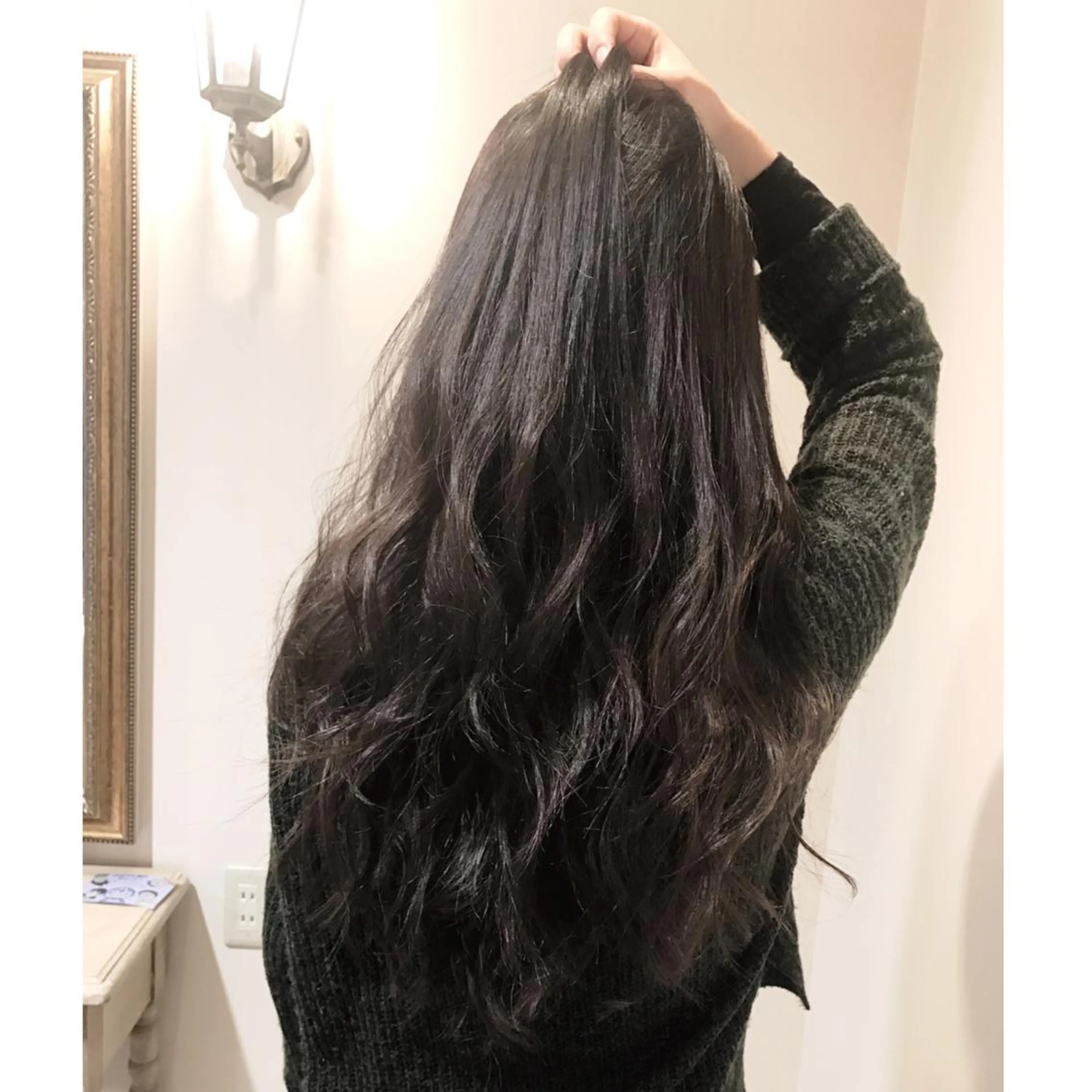 ロング カラー パーマ ヘアアレンジ 韓国♡ハイライト ♡YURIのヘアスタイル