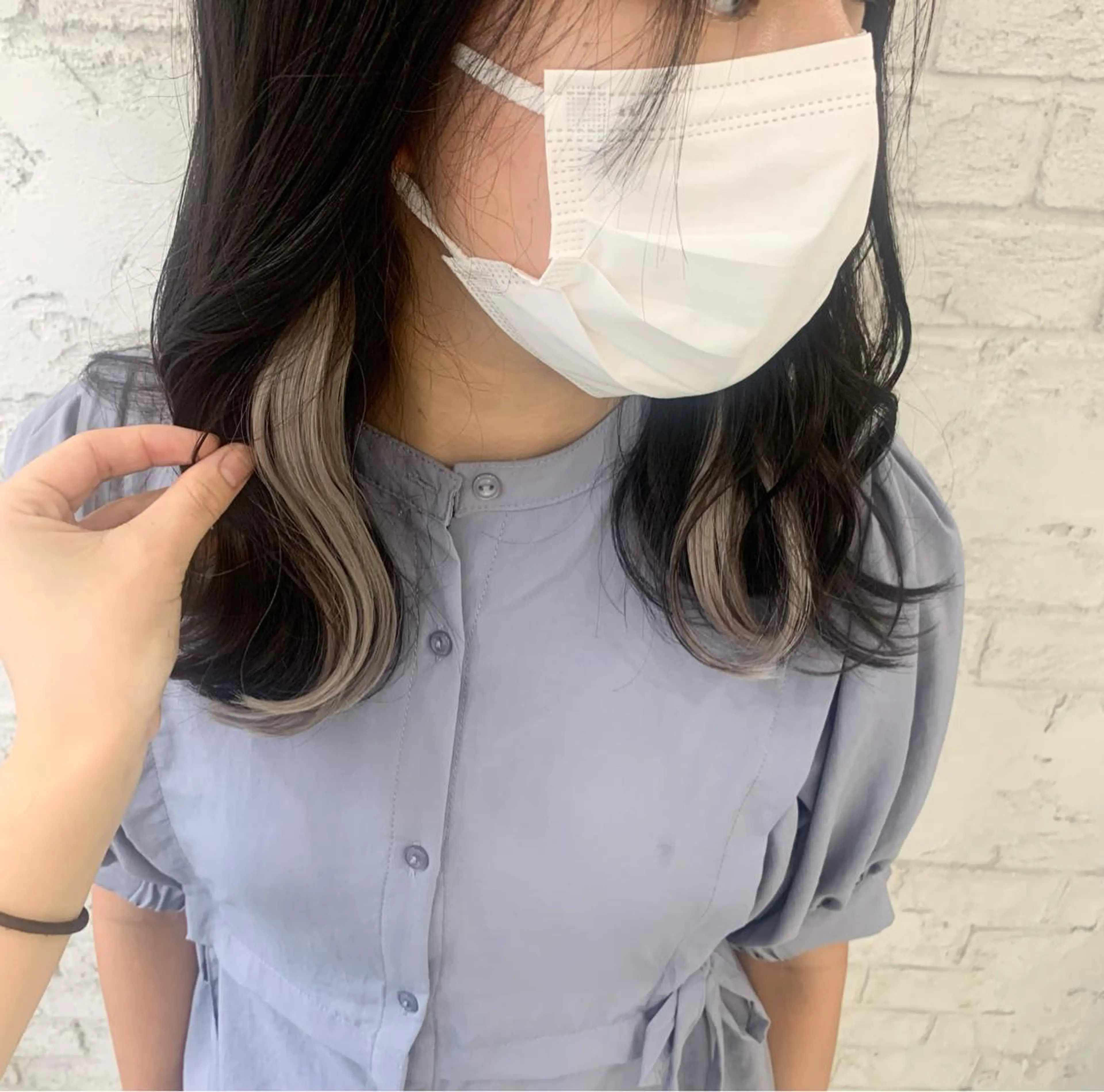 セミロング エクステ&艶カラー 🎀YURINA🎀のヘアスタイル