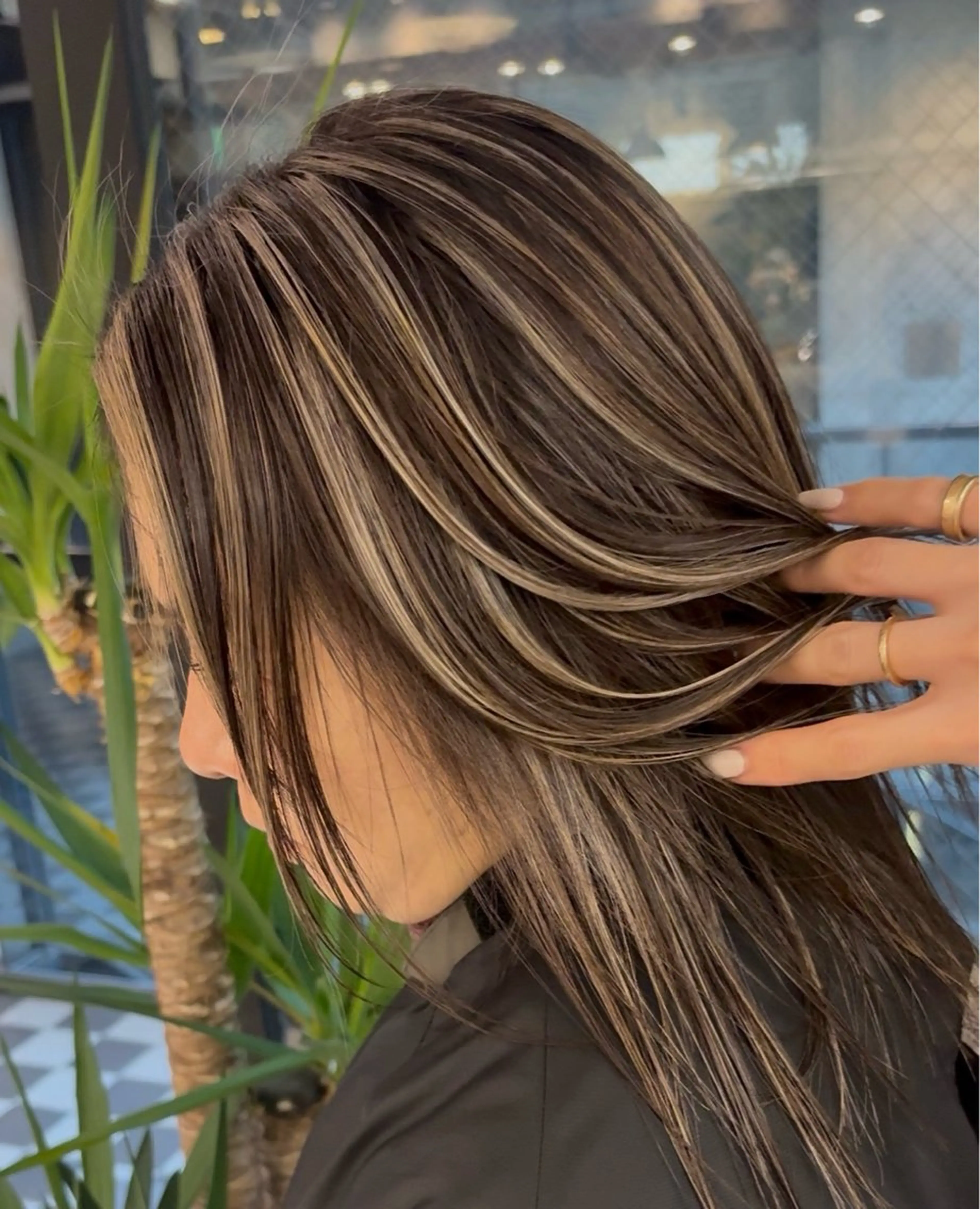 ミディアム カラー ヘアカラー ♡ハイライトカラー shinri♡のヘアスタイル