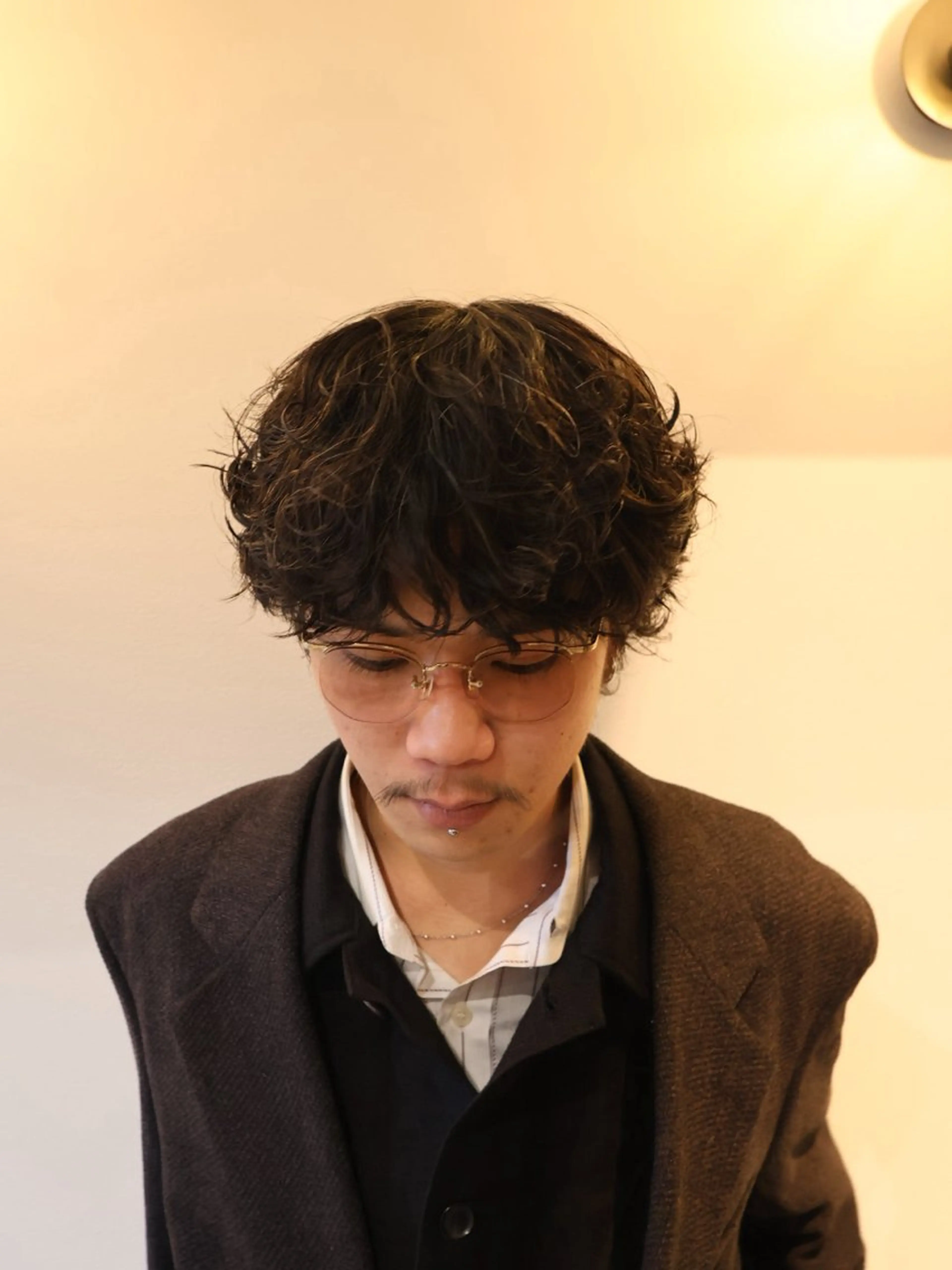 パーマ メンズ カット パーマ 大阪茶屋町 メンズカット関田拳のヘアスタイル