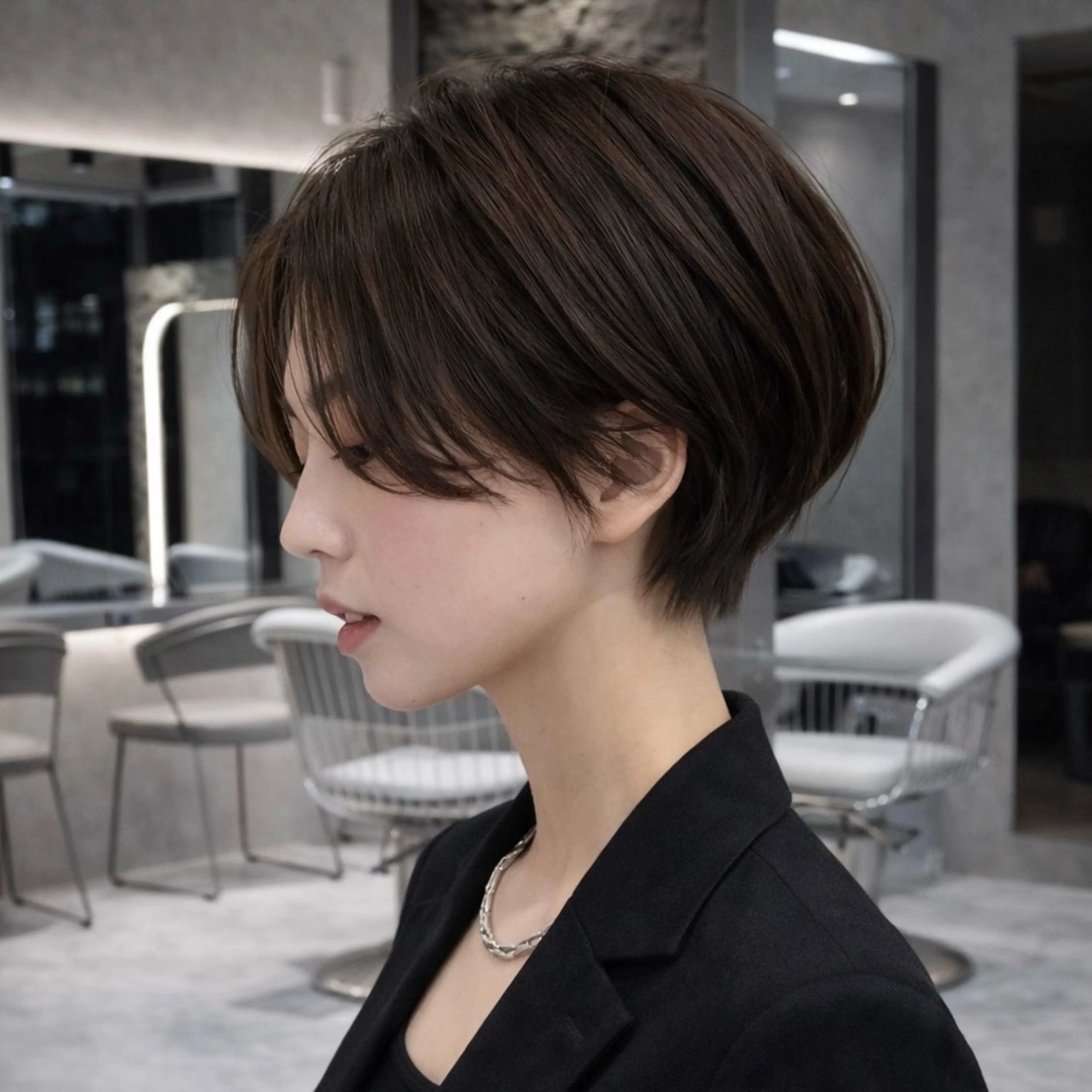 ショート カット ヘアカラー トリートメント ウメダナオヤ/ くびれヘア✨のヘアスタイル