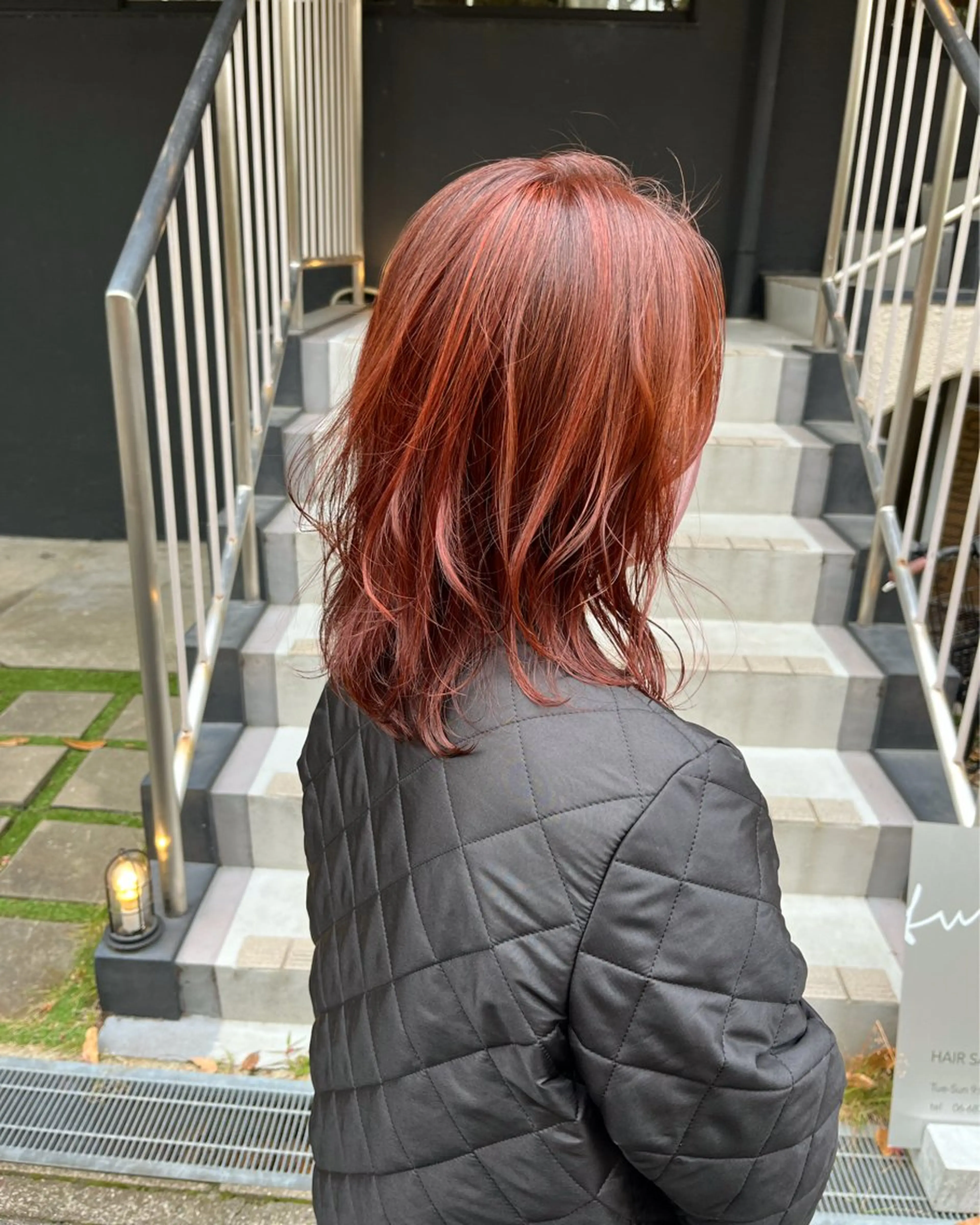 ミディアム ハイライト 🐰桃山台/髪質改善 山亀のヘアスタイル