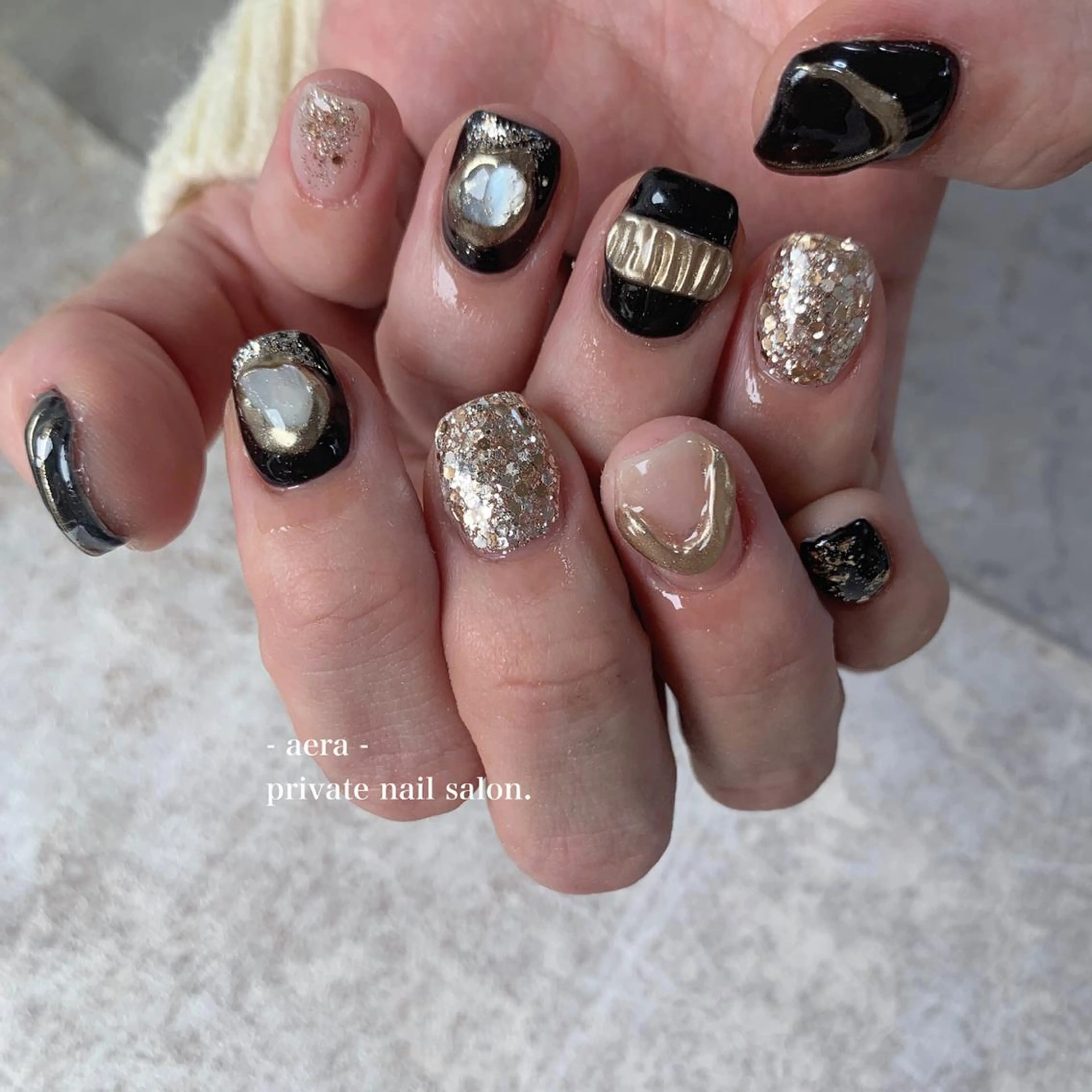 ネイル AERA nail shino🐱⸝꙳のネイルデザイン