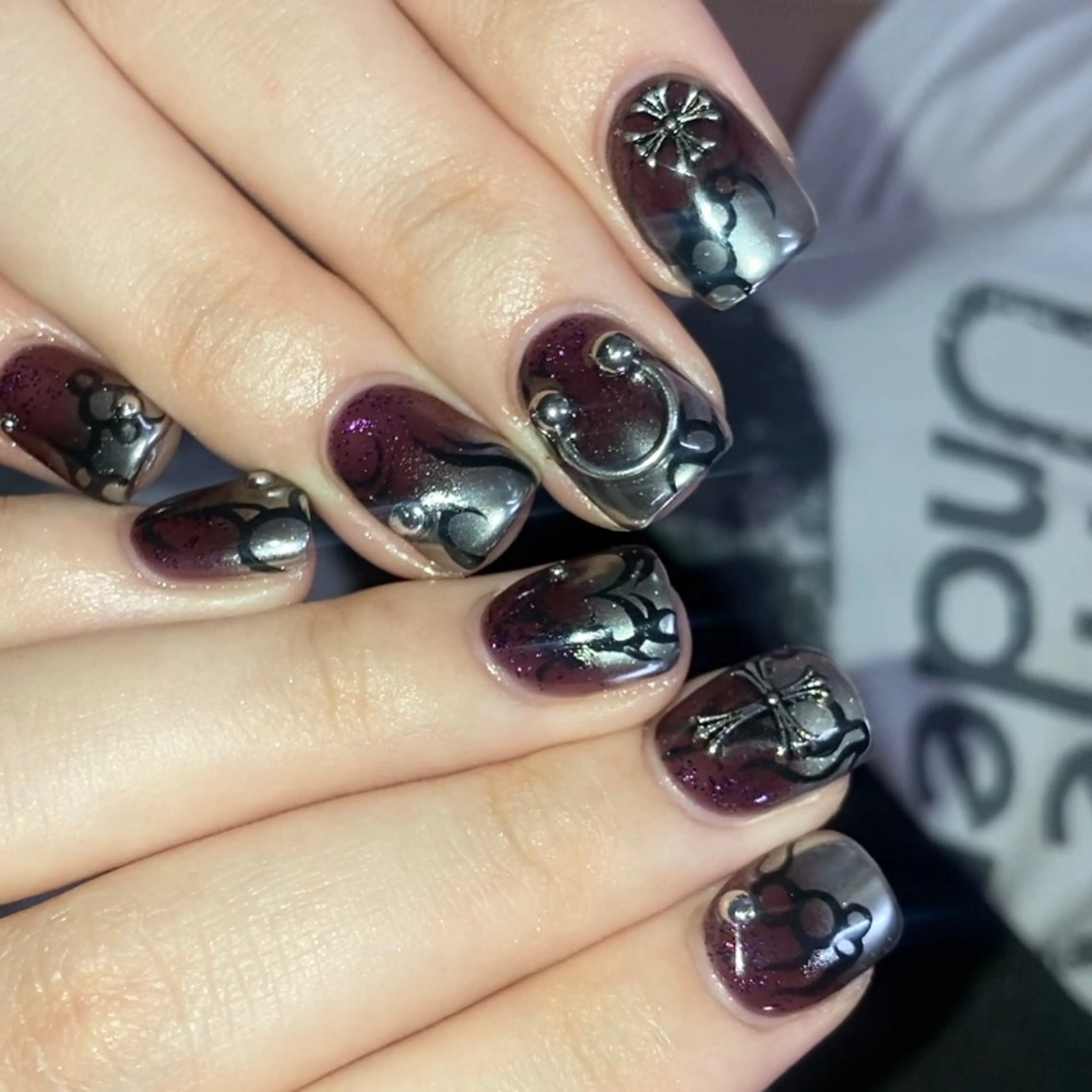 ネイル ハンドネイル フットネイル kana/モード ・グランジ໒꒱のネイルデザイン