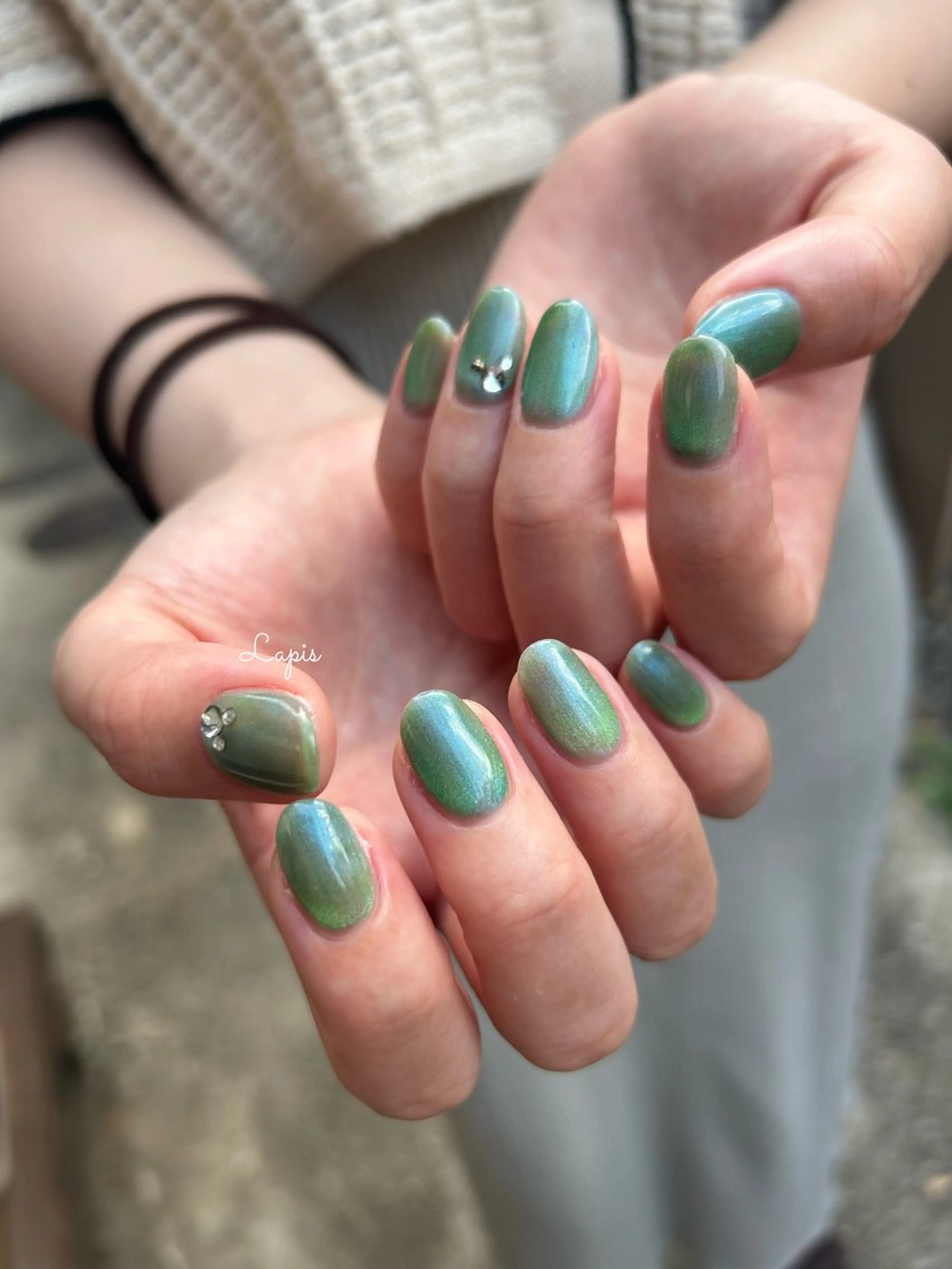 ネイル マグネットネイル ハンドネイル Lapis *のネイルデザイン