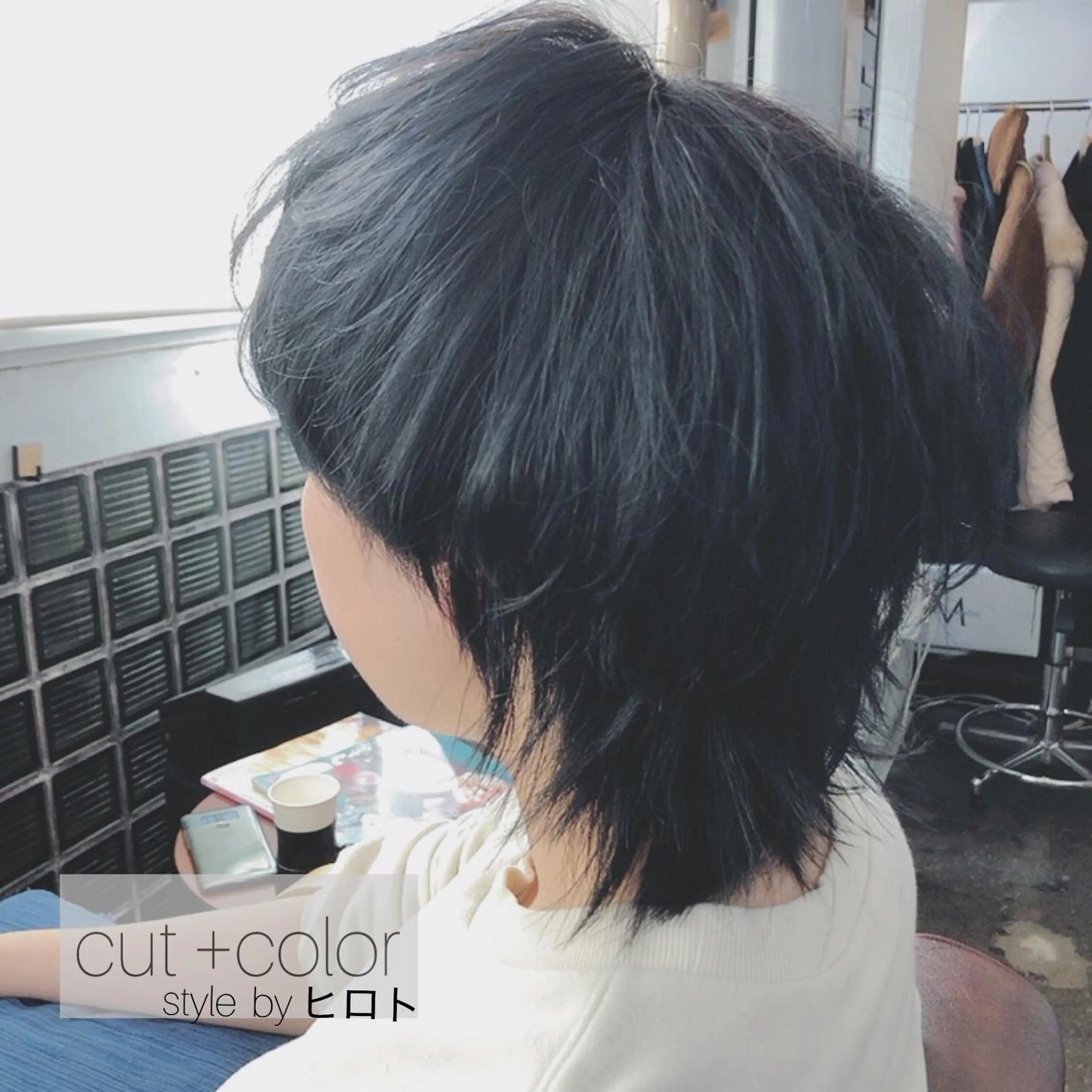 ショート ショートヘア ウルフカット メンズパーマヒロ トのヘアスタイル