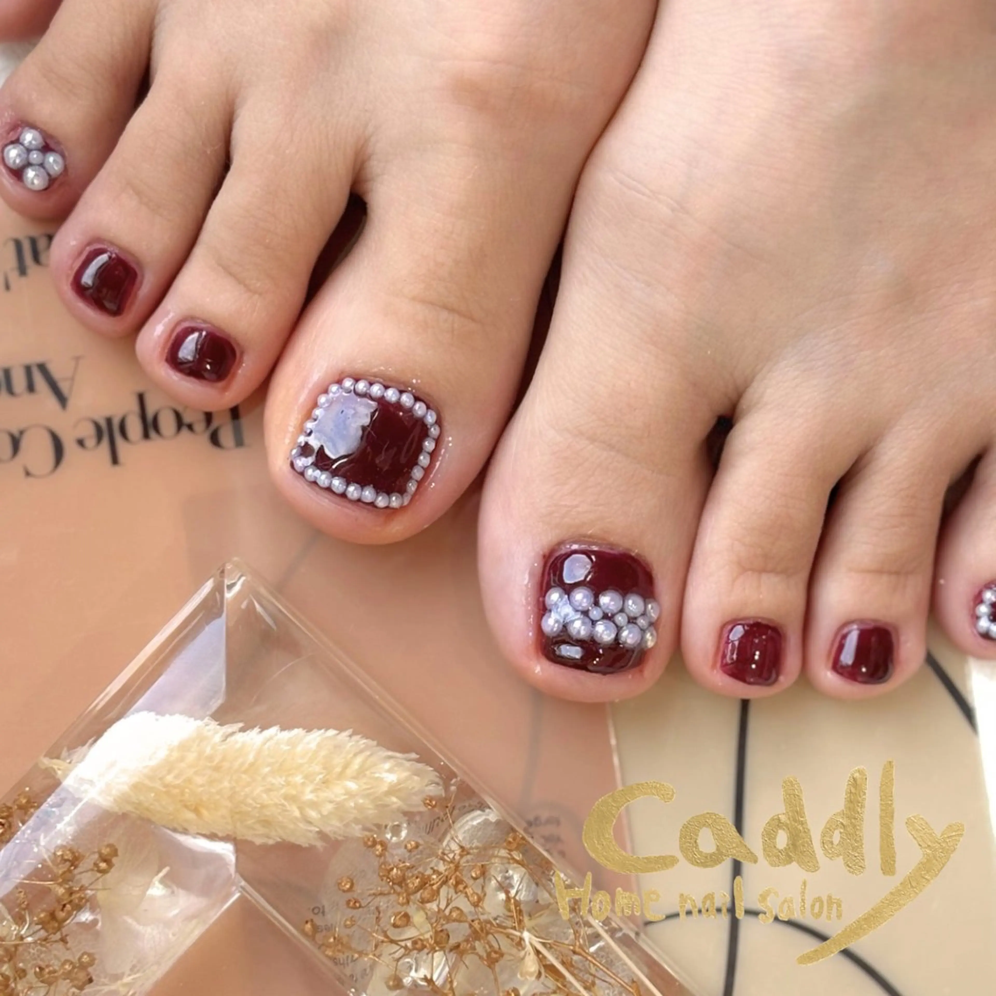 定額 Designコース(ケア、アロマバス込み)ハンドのsimpleコース1からお好きなデザインをお選びいただけます。の写真