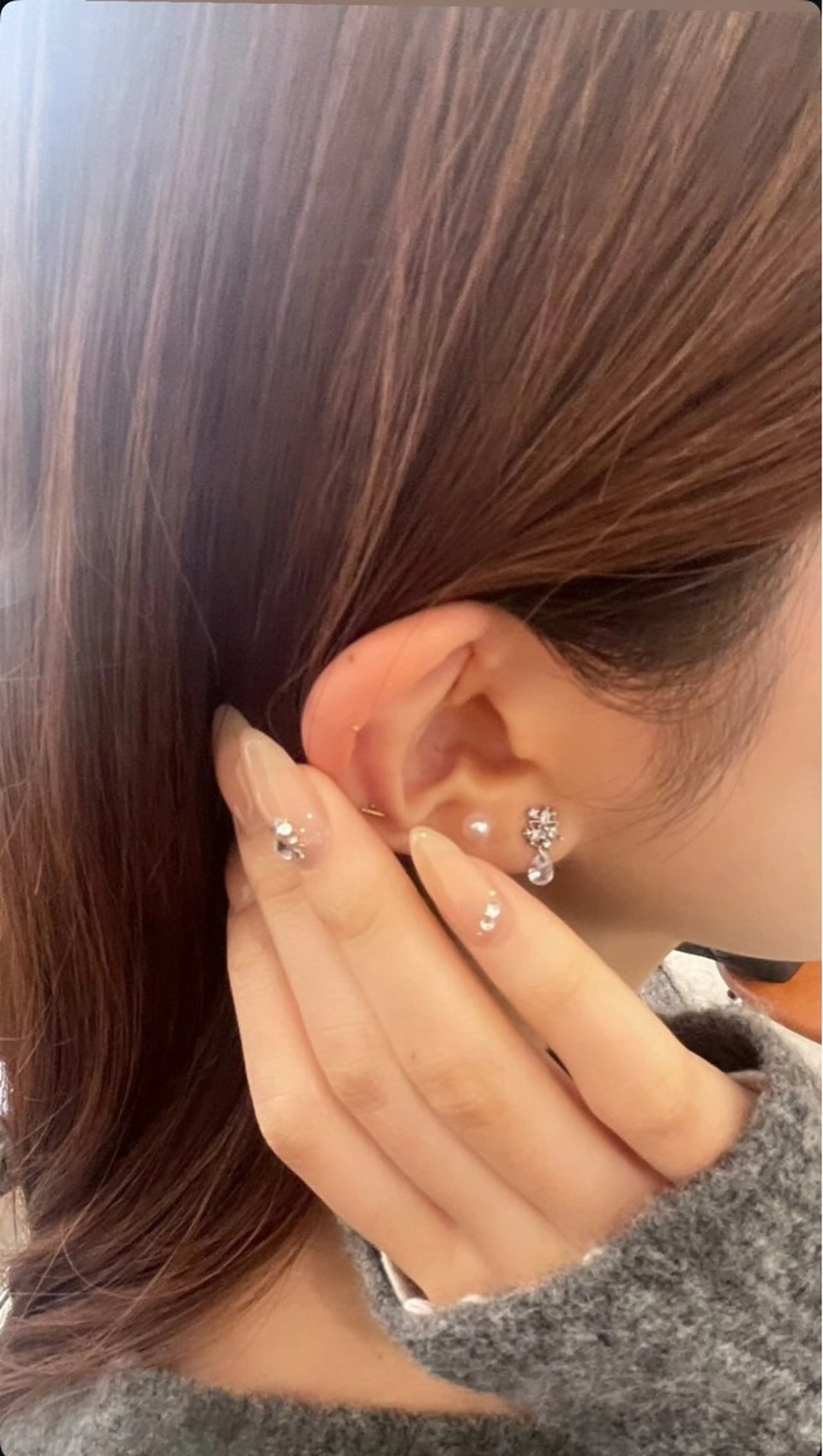 耳ツボジュエリーの写真