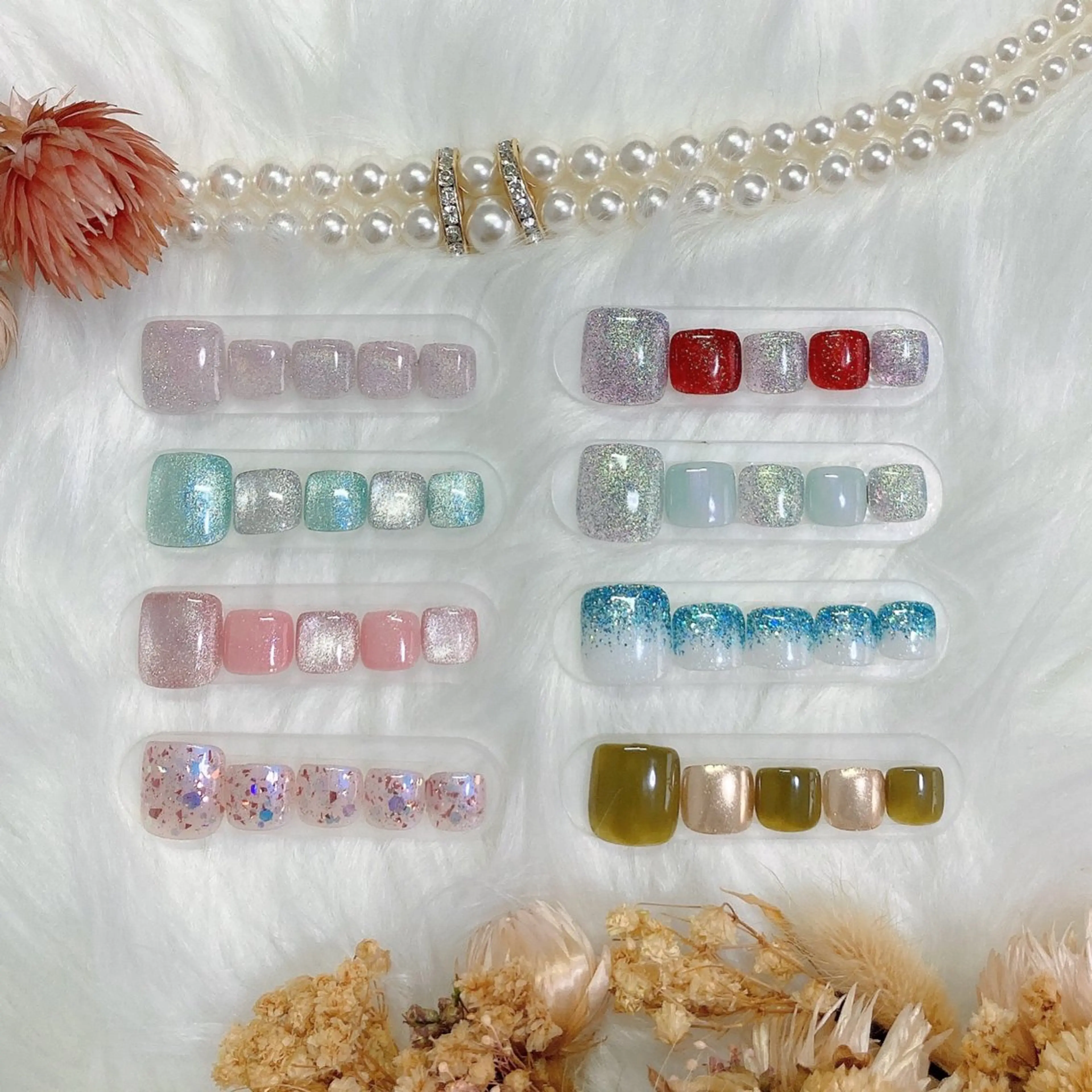 ネイル フラッシュネイル フットネイル グラデーション ラメ(グリッター) ラメグラデーション フットネイル tomii-hii -nailのその他イメージ