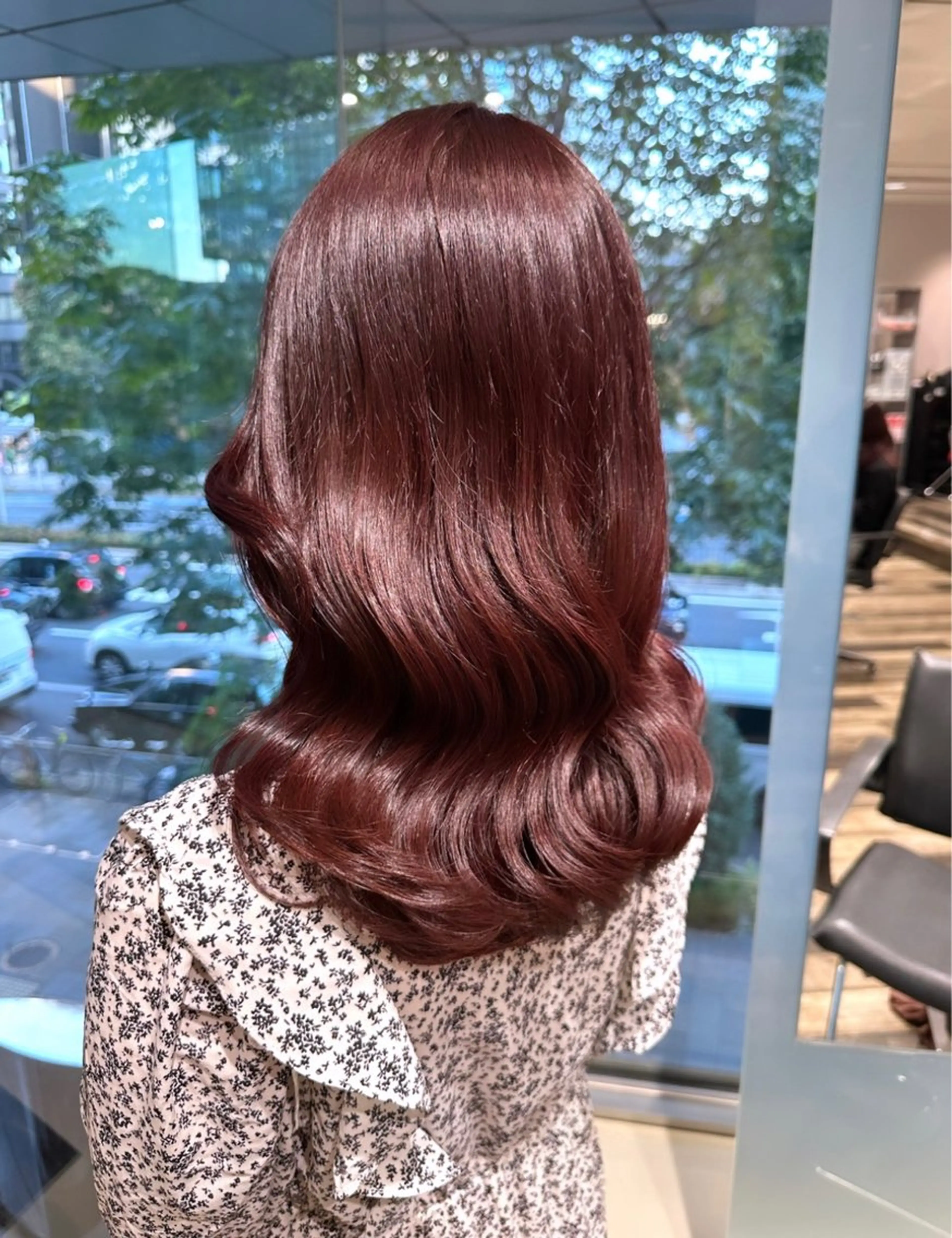 カラー ピンクカラー レッドカラー natsumi♡/ nene副店長のヘアスタイル