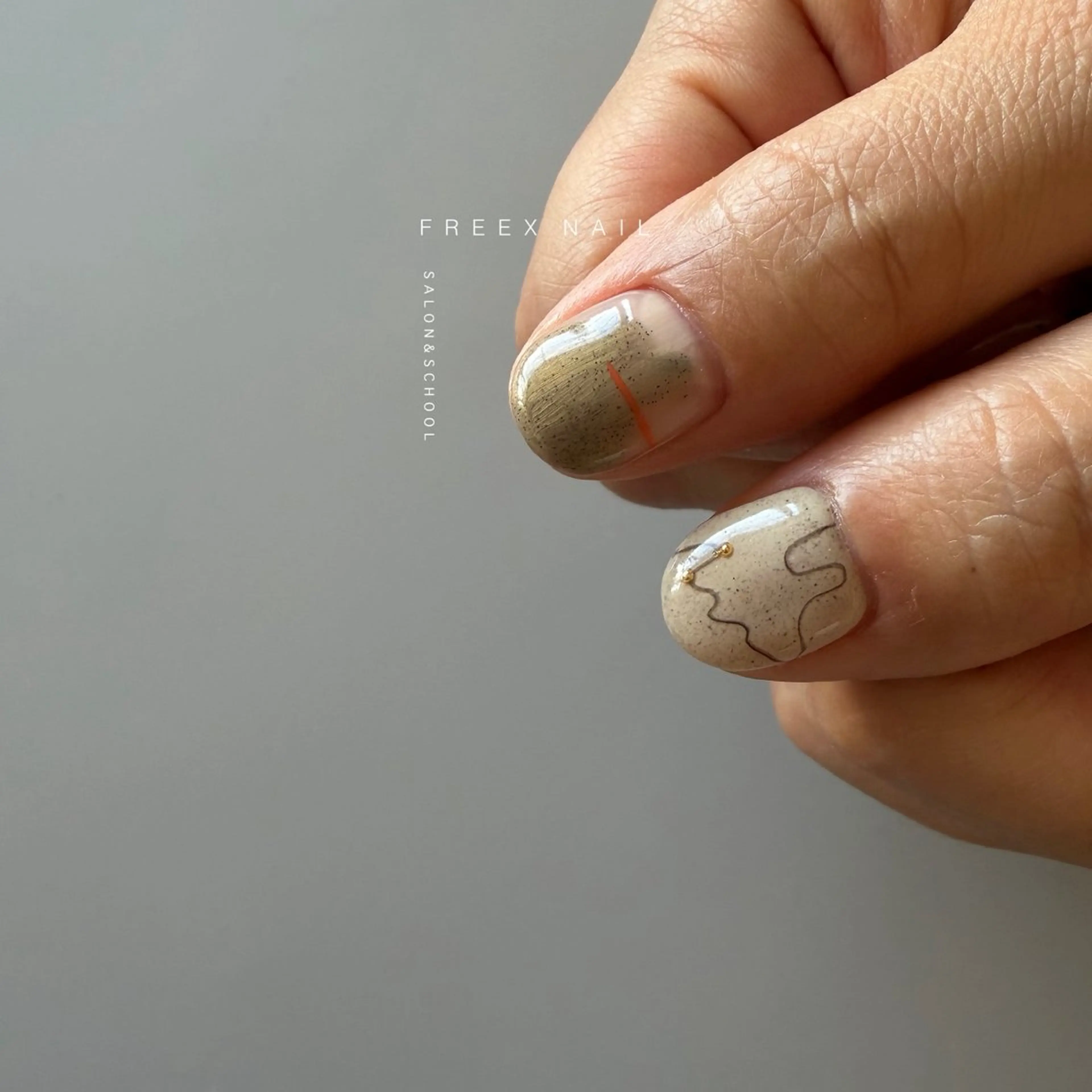 ネイル ハンドネイル ハンドケア freex nail /ニュアンス/個性派のネイルデザイン