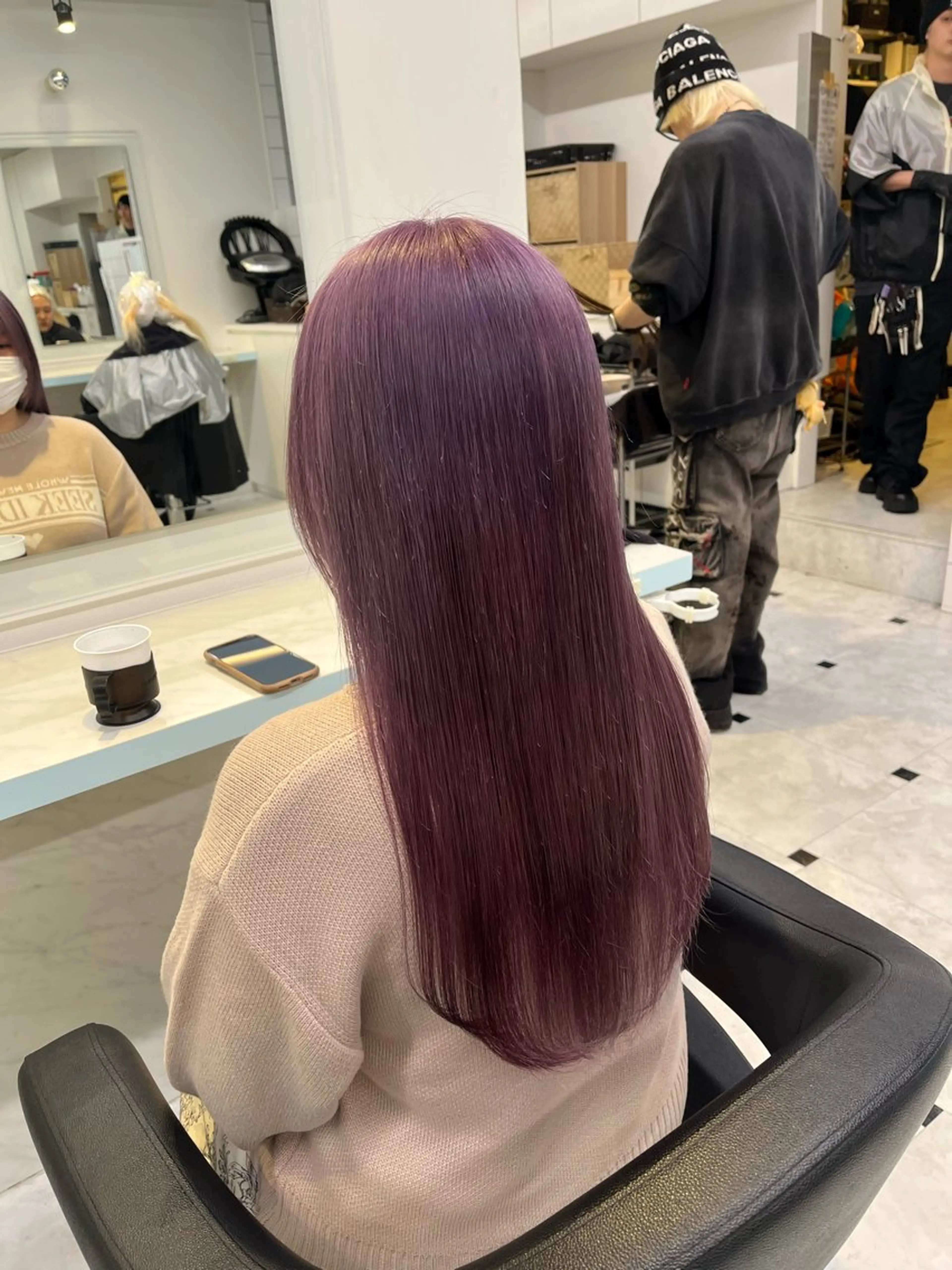 ロング カラー ヘアカラー トリートメント ブリーチカラー 🩵MIZUKIのヘアスタイル