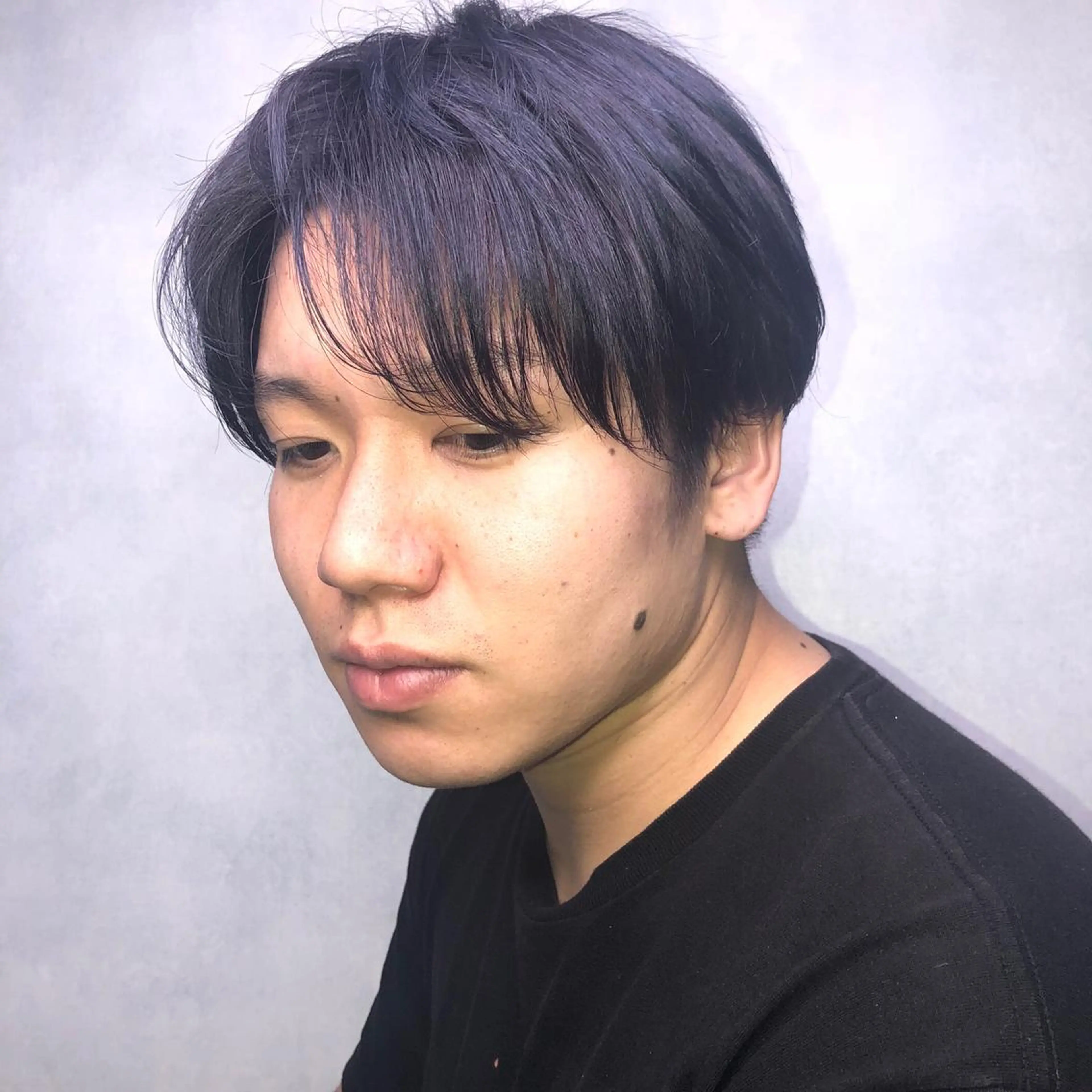 カラー メンズ ブルーカラー ネイビーカラー ORIKA 美容室のヘアスタイル