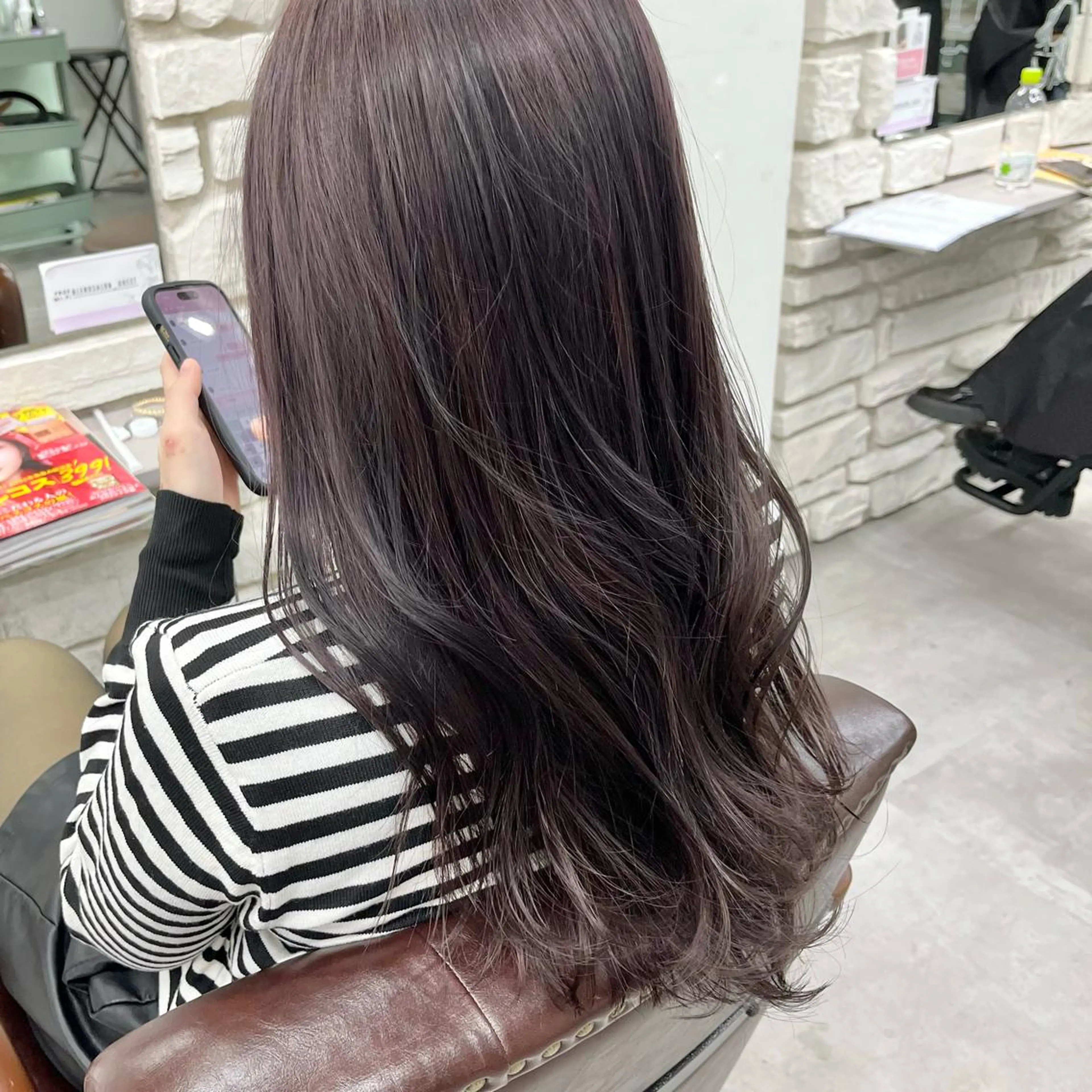 カラー グレージュ ラベンダーカラー ラベンダーグレージュ ラベンダーグレー カット ヘアカラー トリートメント 巻ける髪質改善で美髪 にデザイン✨/よしみのヘアスタイル