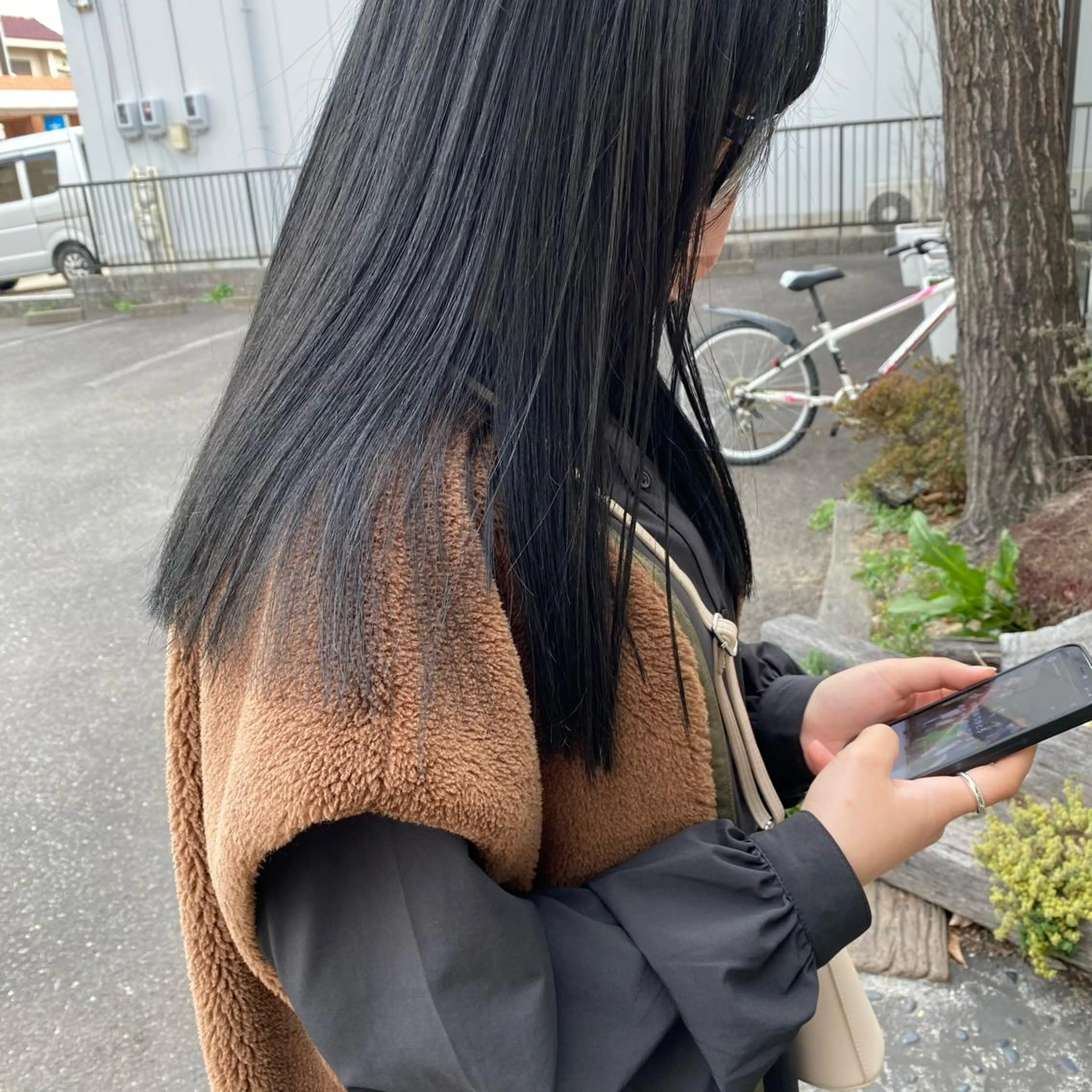 ロング カラー 中村 友香のヘアスタイル