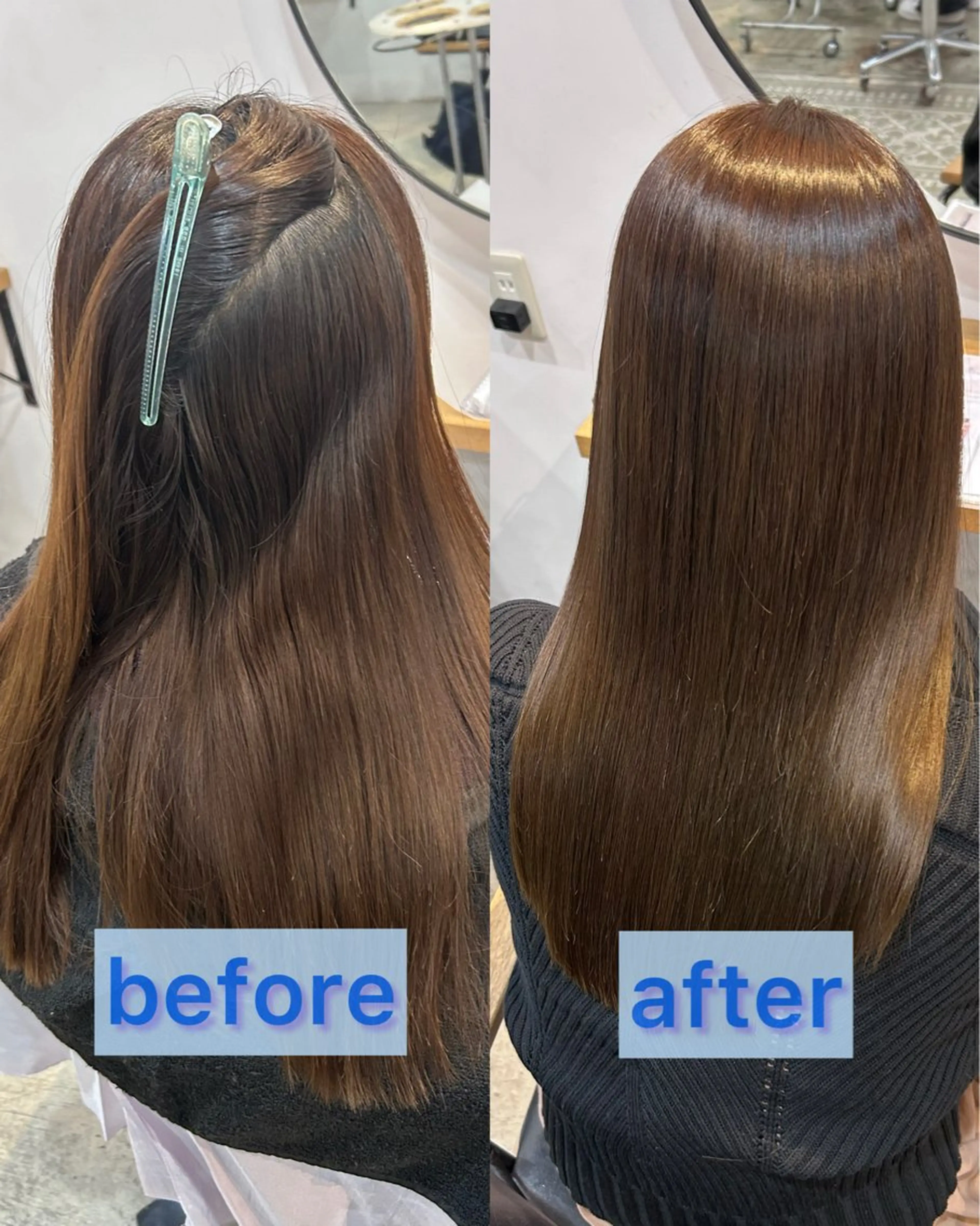 ロング ロング 梅田髪質改善💕 透明感カラーのヘアスタイル