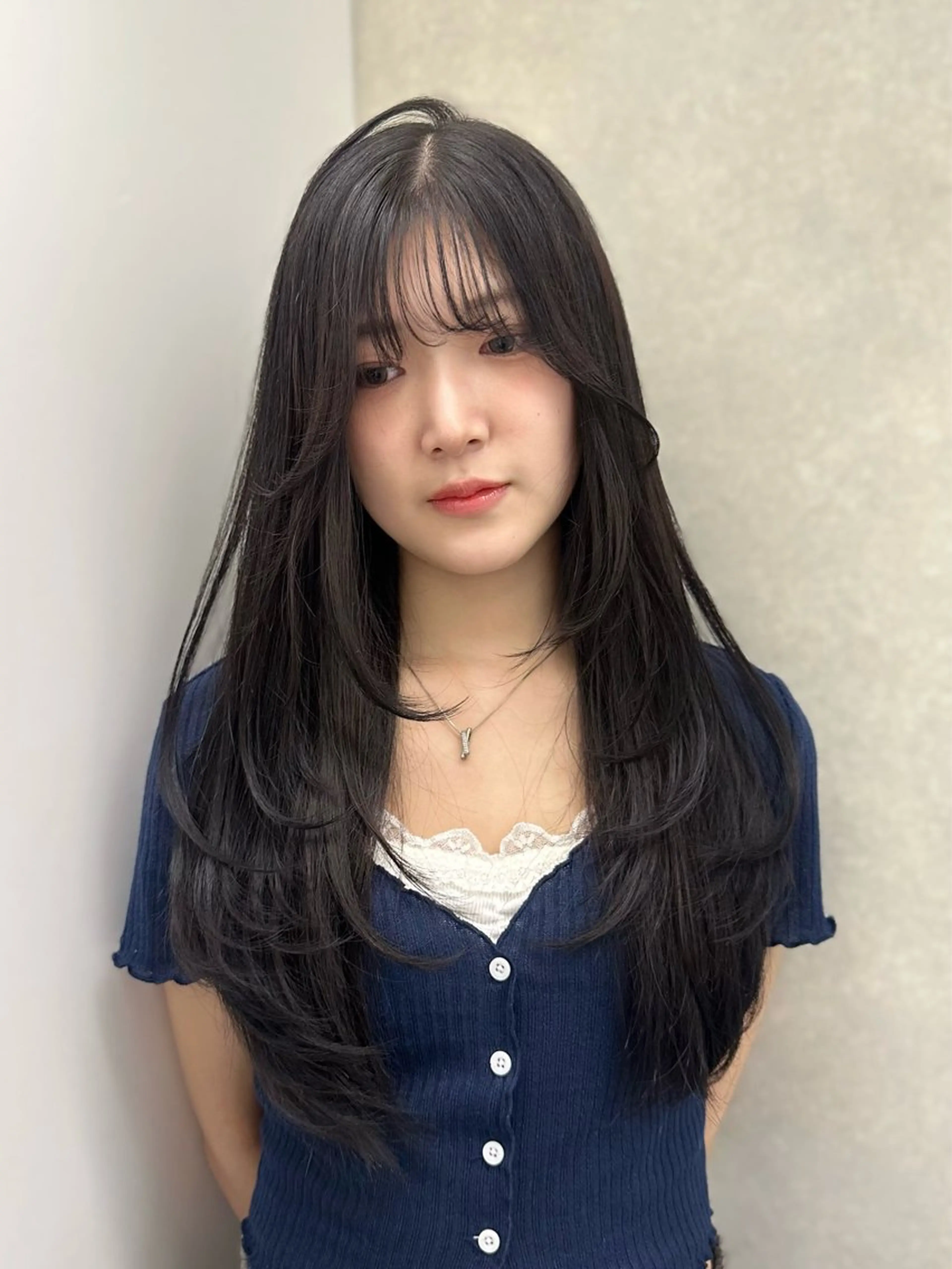 ロング カット ヘアカラー 韓国ヘアメンズ・レデ ィース特化ミクのヘアスタイル