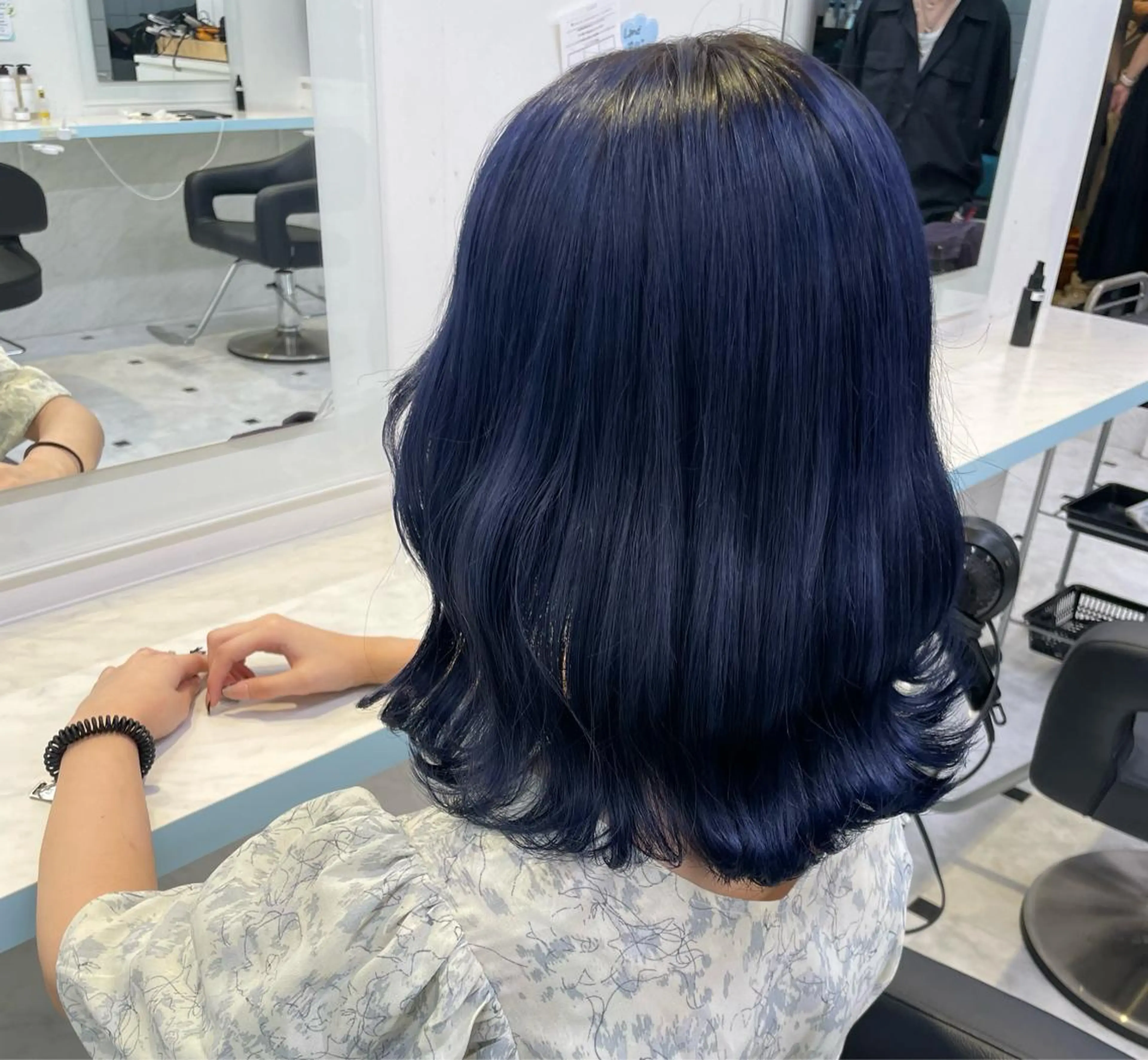 ミディアム カラー ブルーカラー ブルーラベンダー ラベンダーカラー 透明感/グレージュ/ ミルクティー/ユウトのヘアスタイル